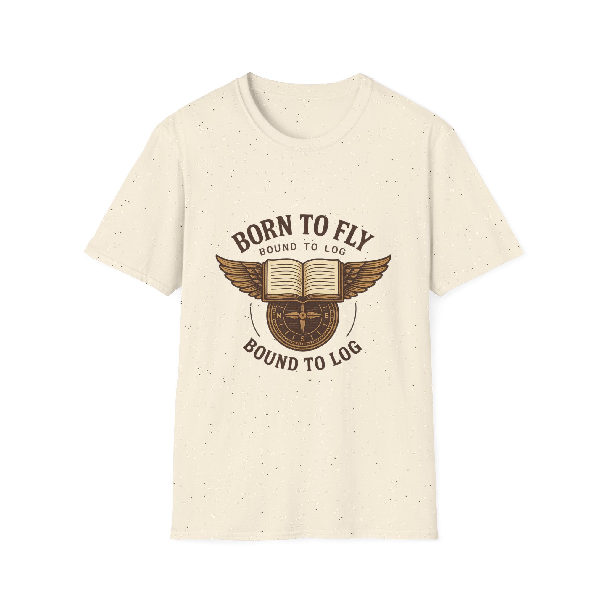 Born to Fly Book Wings T-Shirt | Literary Pilot Shirt