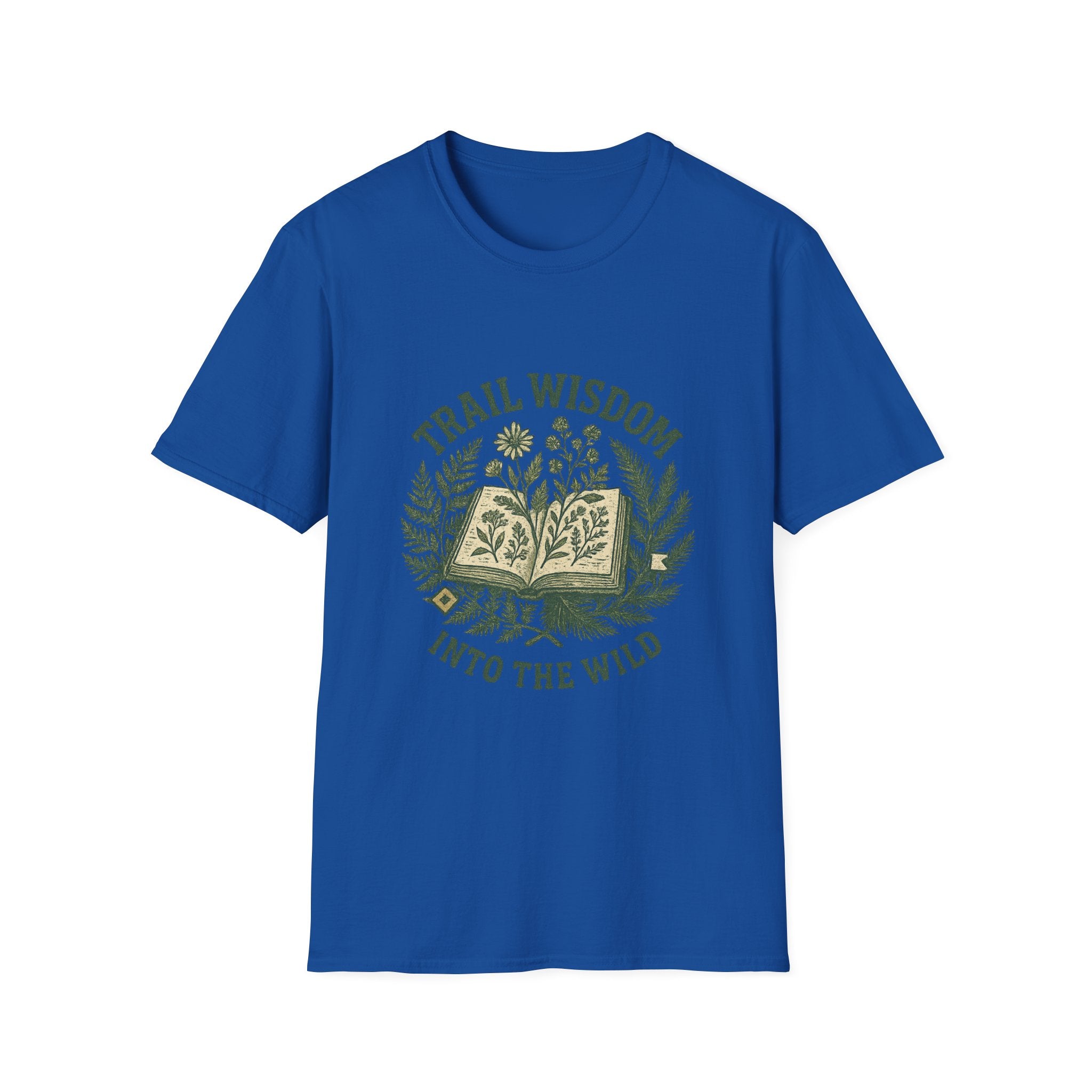 Trail Wisdom book and herbs T-Shirt | Into the Wild nature tee