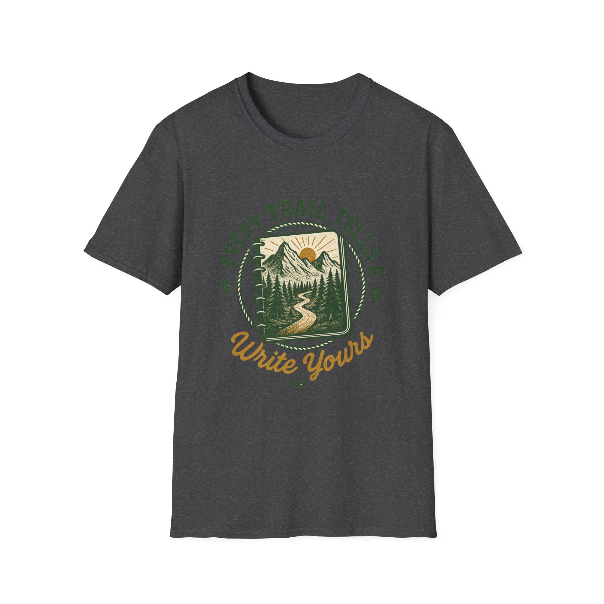 Every Trail Tells A Story T-Shirt | Mountain Hiking Nature Graphic