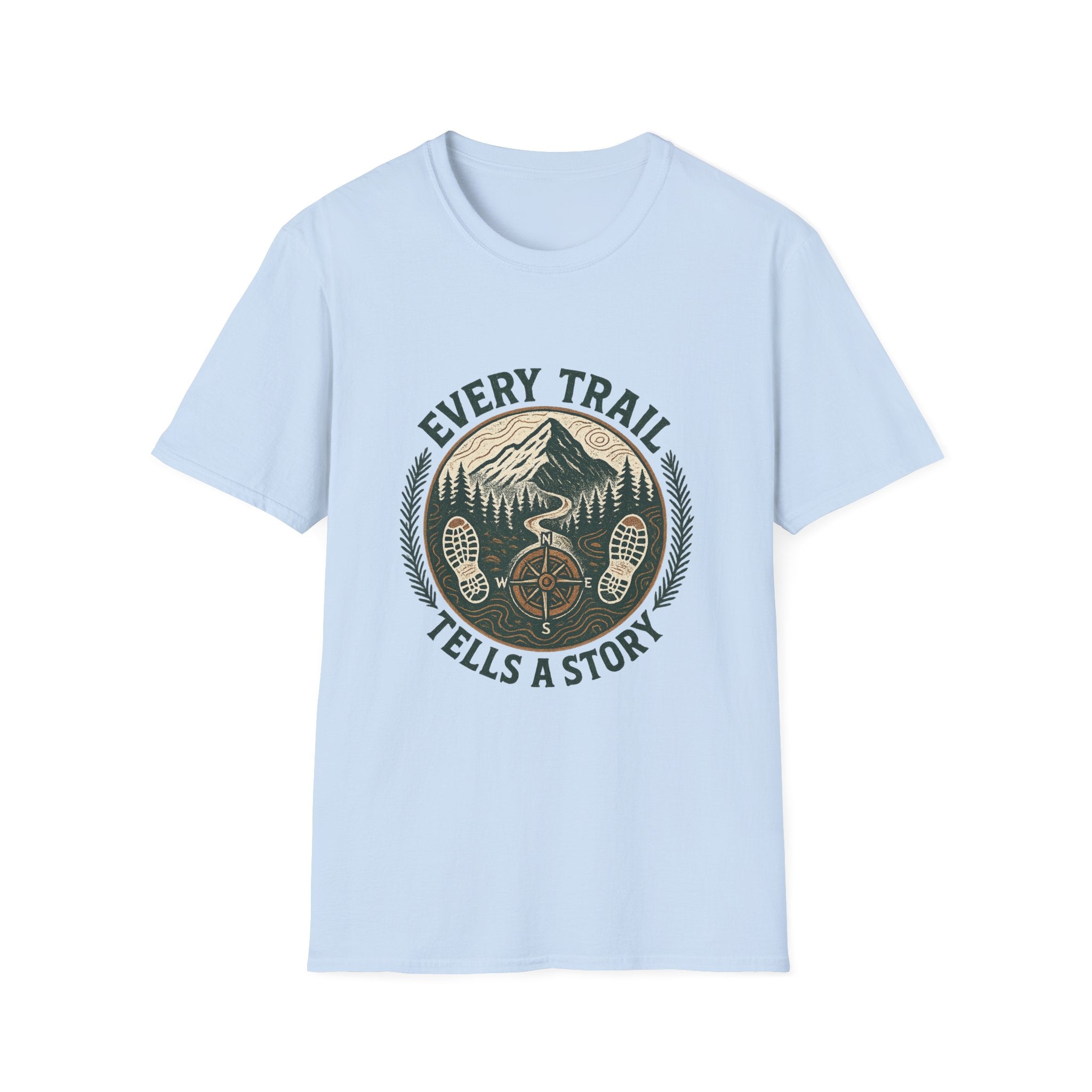 Every Trail Tells a Story T-Shirt | Mountain Bike Hiking Adventure Tee