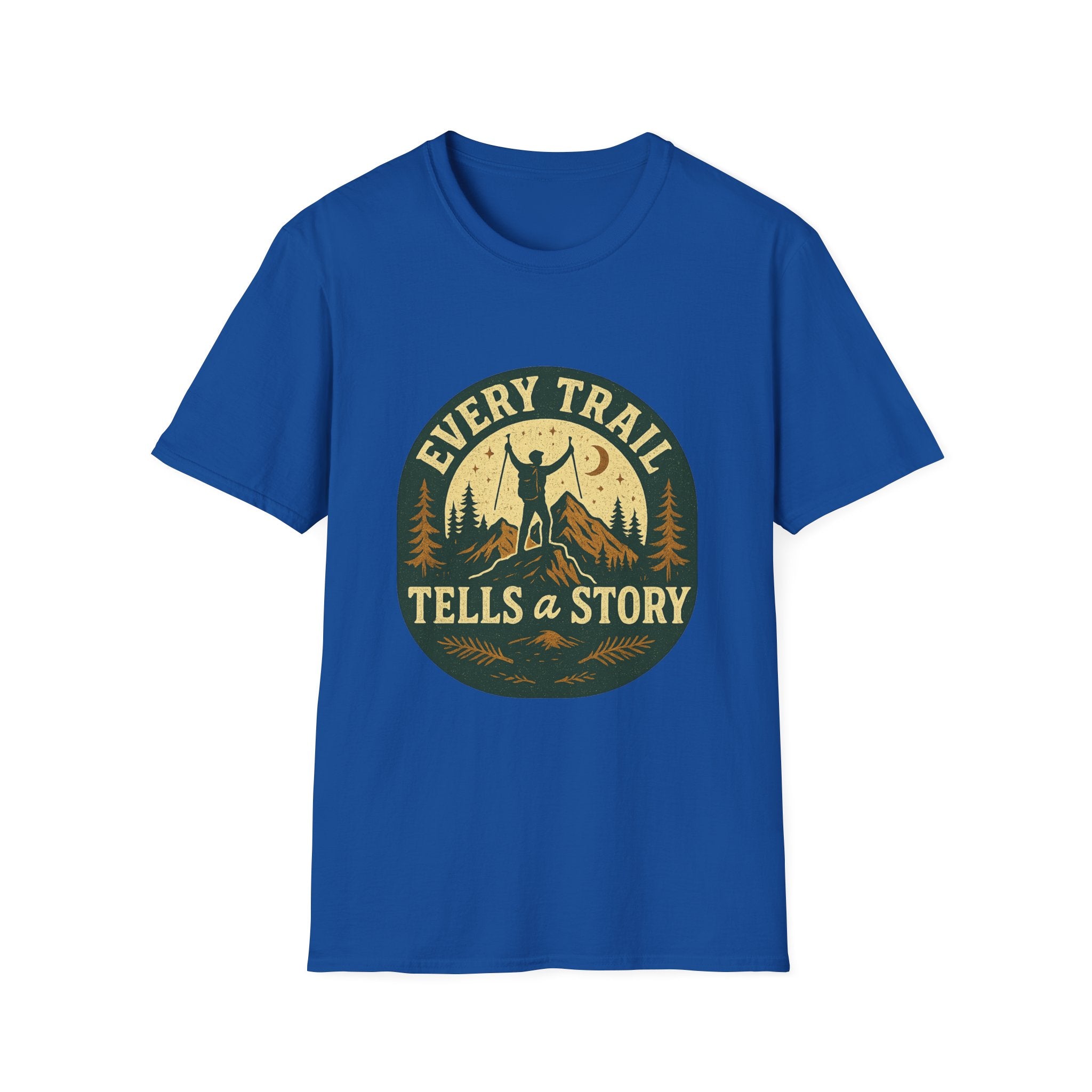 Every Trail Tells a Story T-Shirt | Hiking Retro Mountain Design
