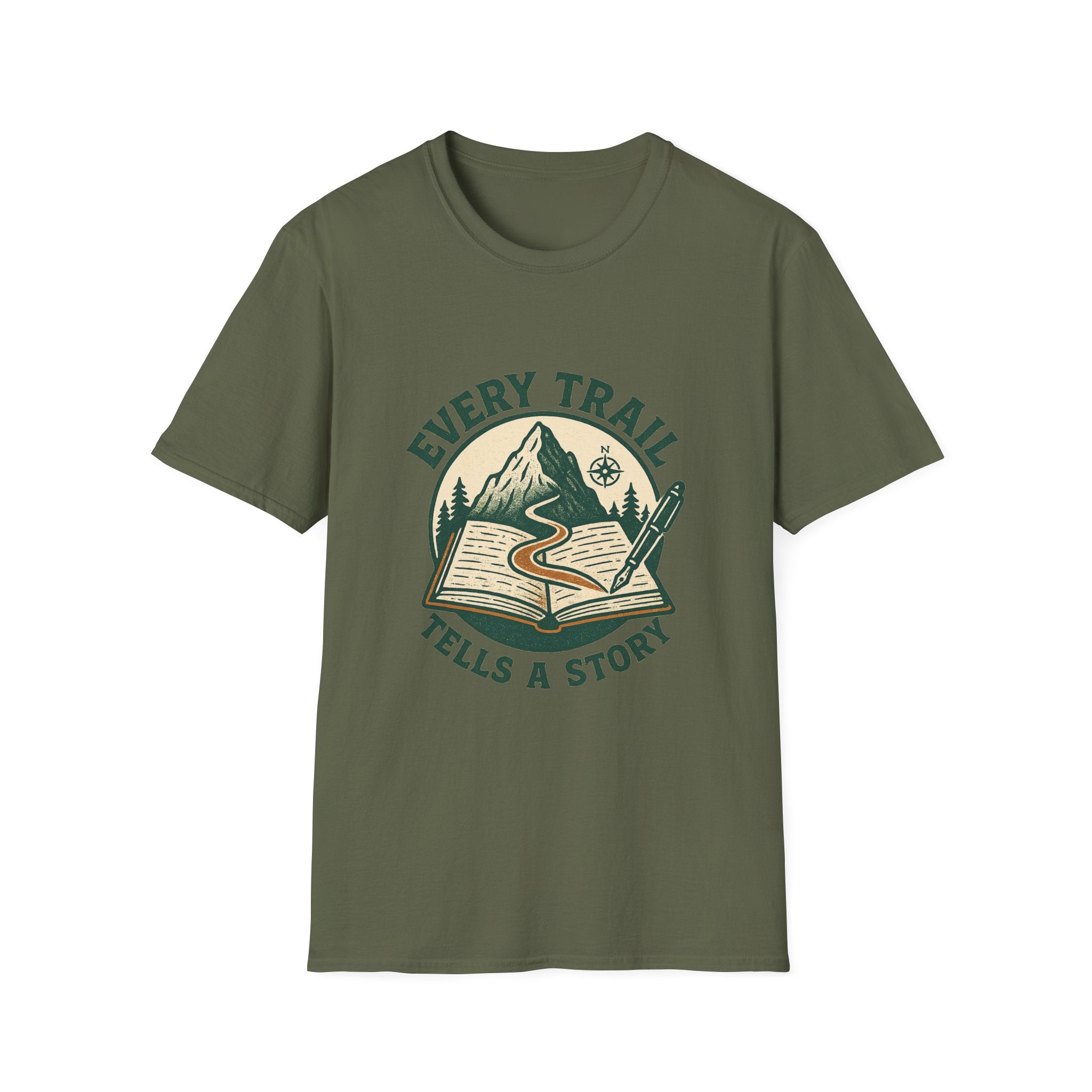 Every Trail Tells a Story T-Shirt | Hiking Mountain Adventure Tee