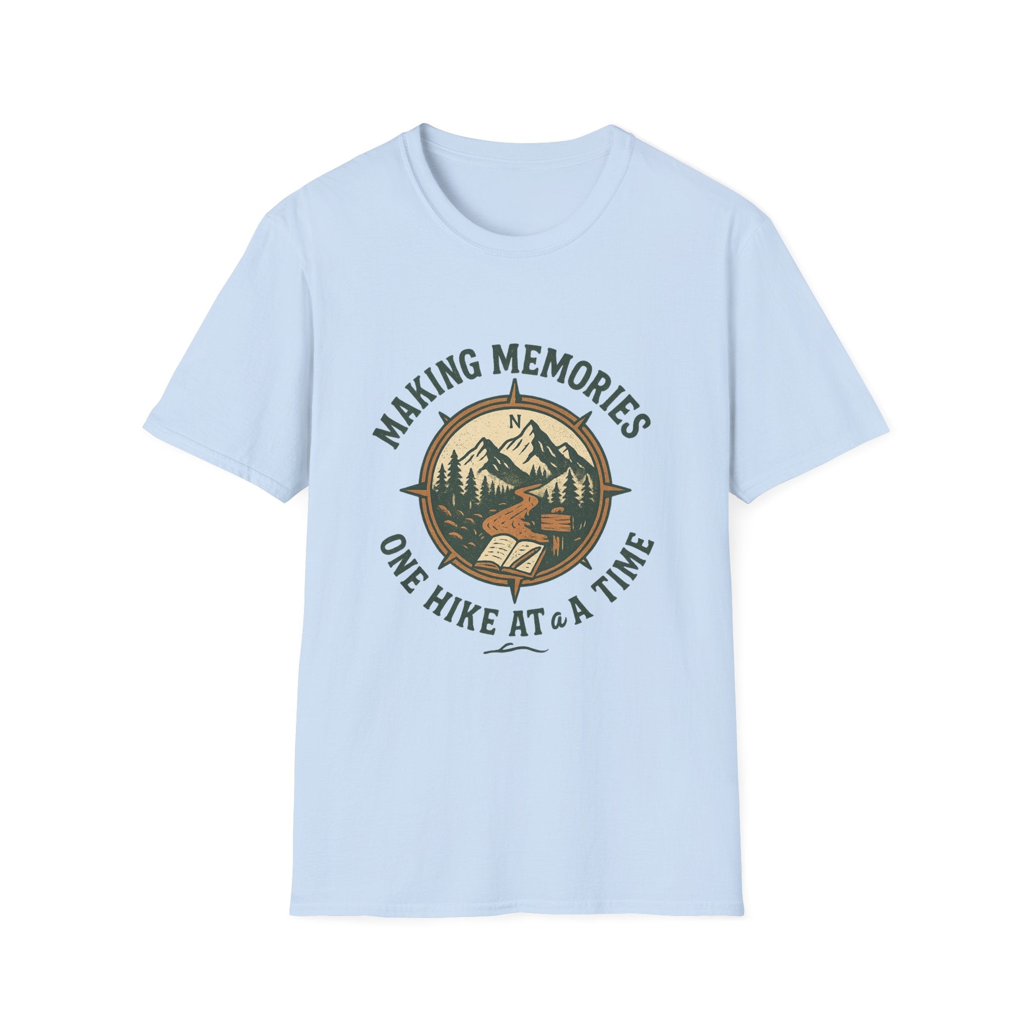 Making Memories Hiking T-Shirt | Mountain Compass Trail Graphic