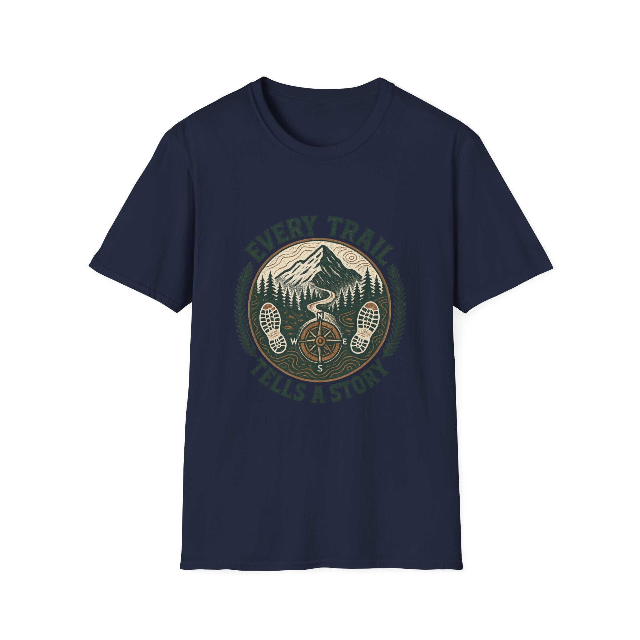 Every Trail Tells a Story T-Shirt | Mountain Bike Hiking Adventure Tee