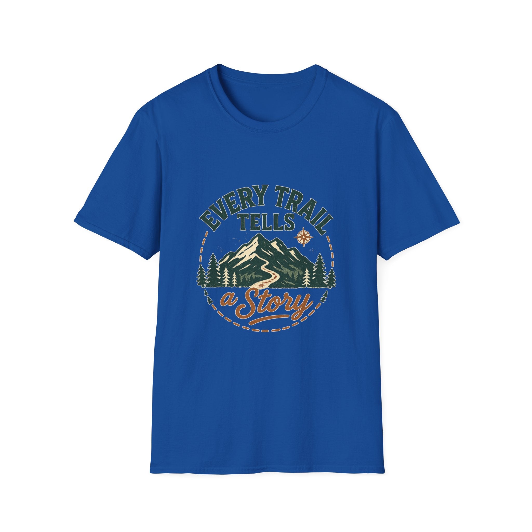 Every Trail Tells a Story T-Shirt | Mountain Hiking Adventure Tee