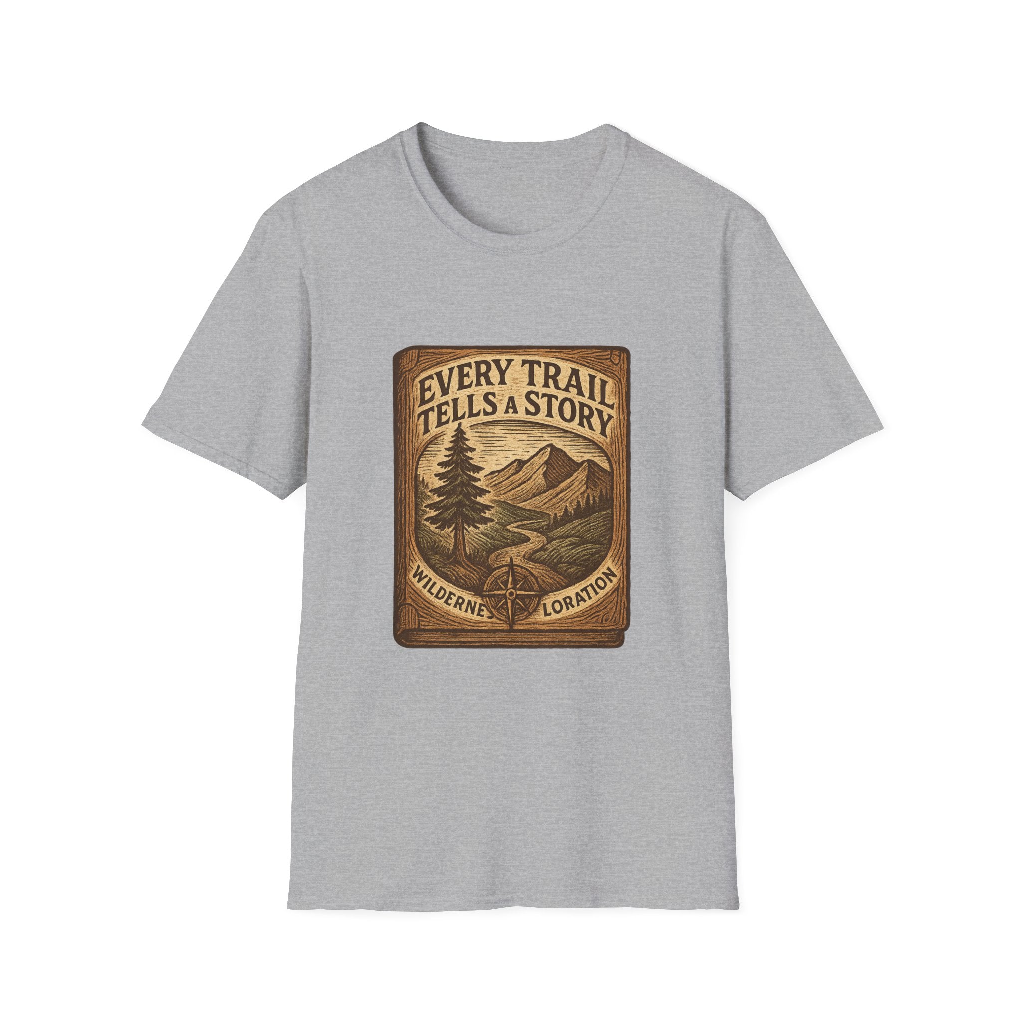 Every Trail Tells a Story T-Shirt | Mountain Hiking Nature Graphic