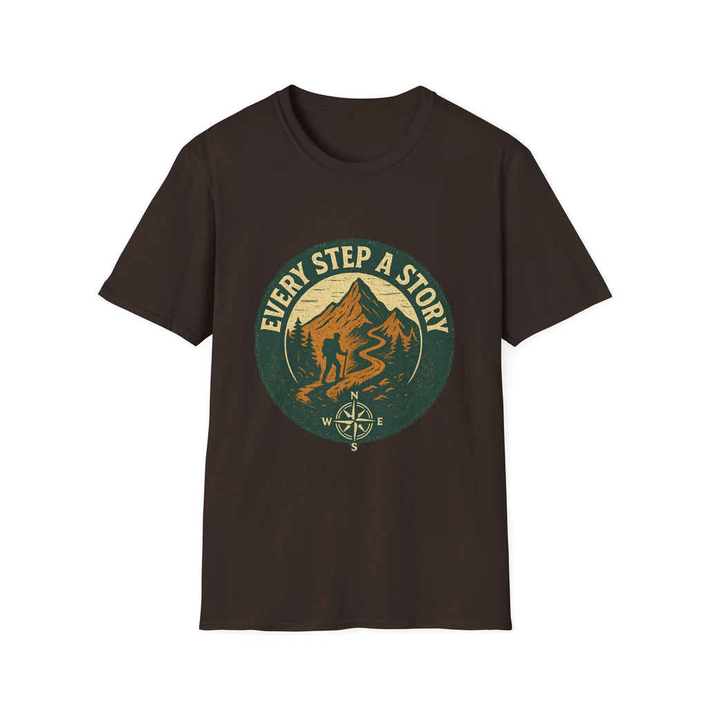 Every Step A Story T-Shirt | Mountain Hiking Trail Graphic