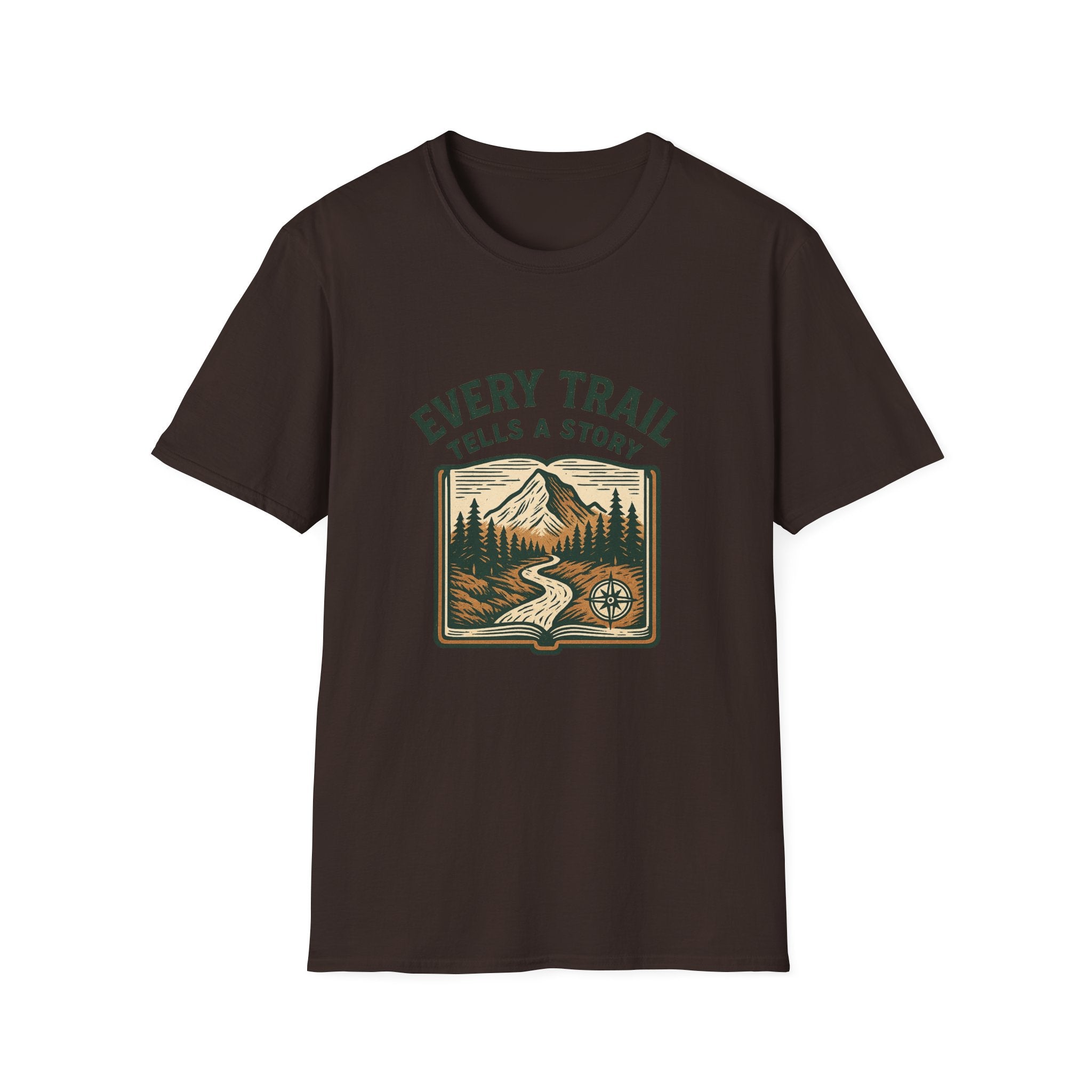 Every Trail Tells a Story T-Shirt | Mountain Hiking Nature Graphic