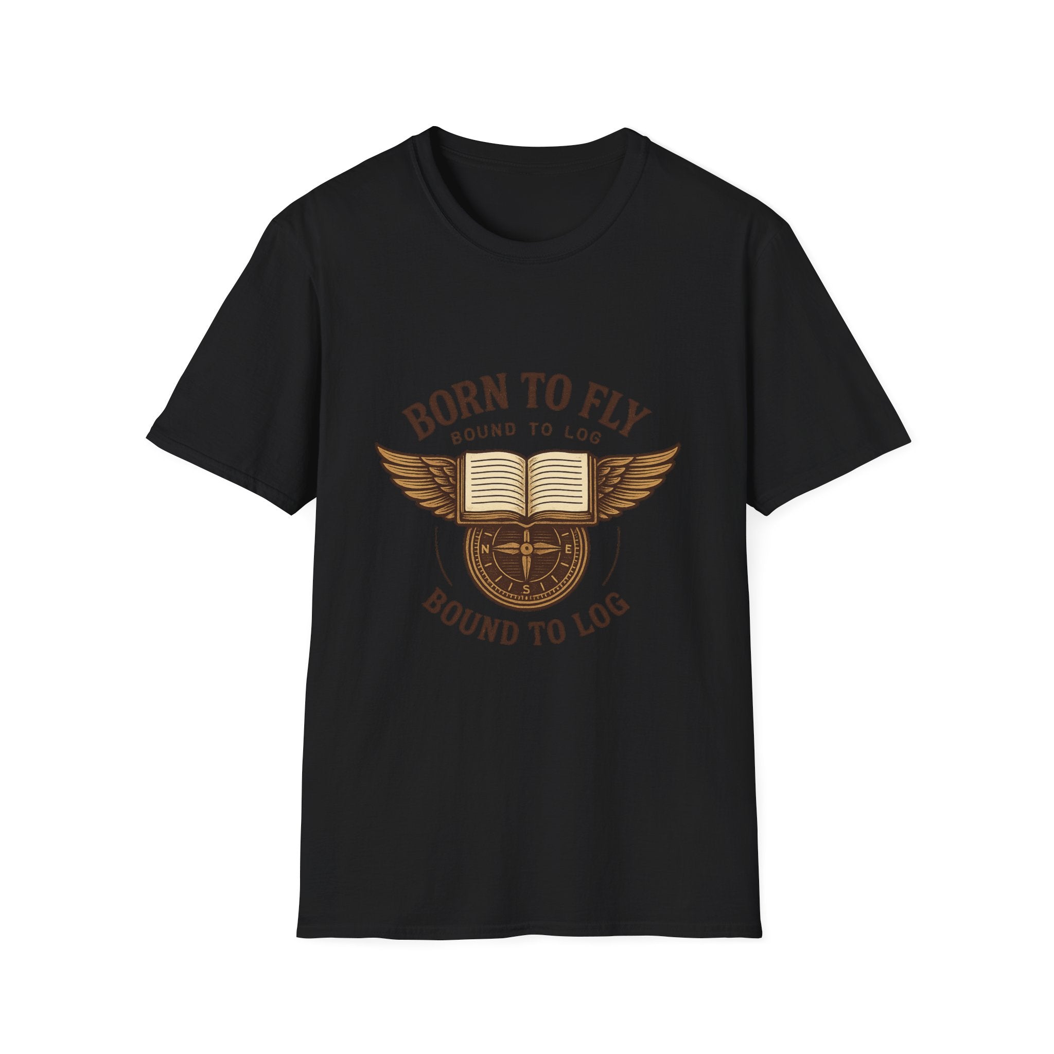 Born to Fly Book Wings T-Shirt | Literary Pilot Shirt