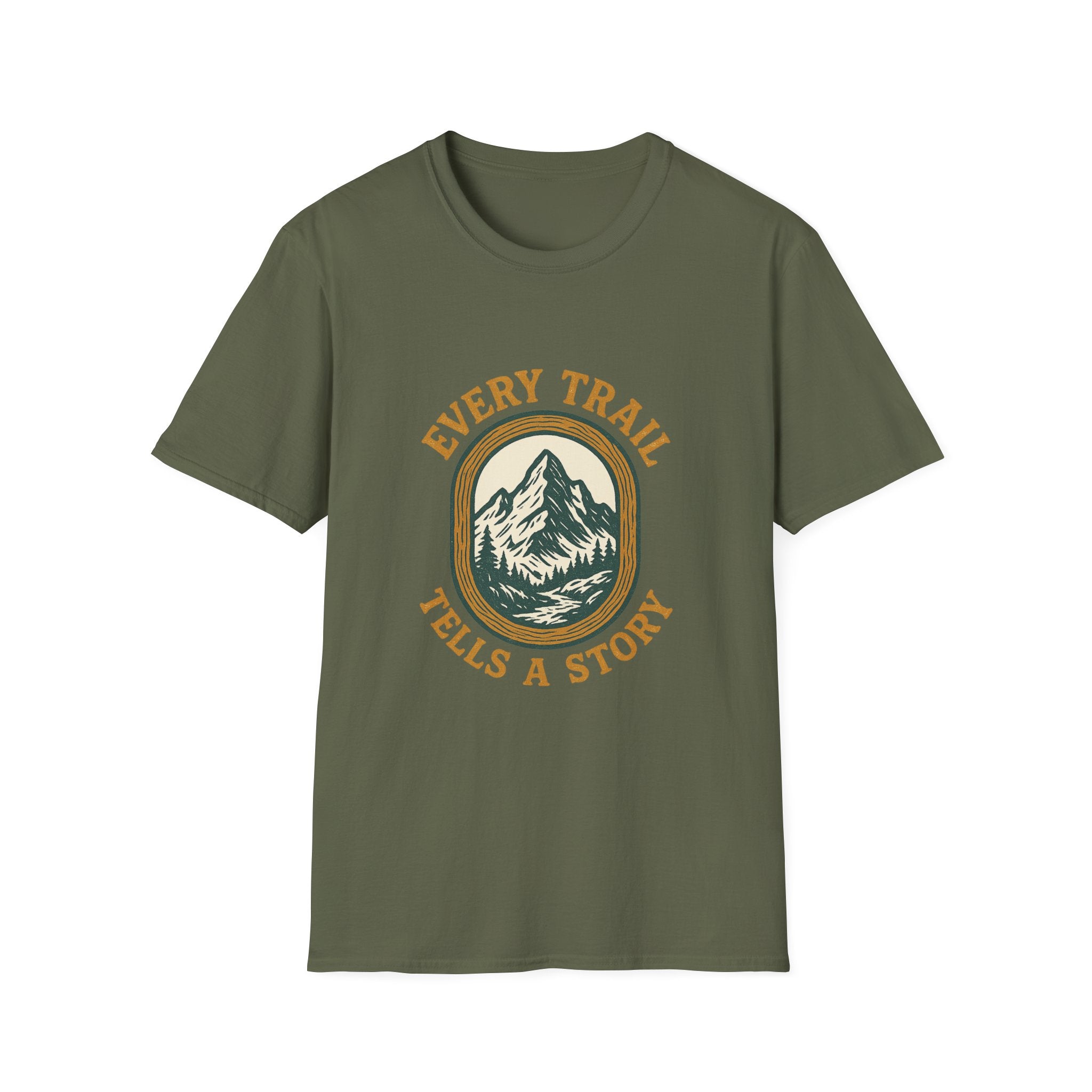 Every Trail Tells a Story T-Shirt | Mountain Hiking Graphic Tee