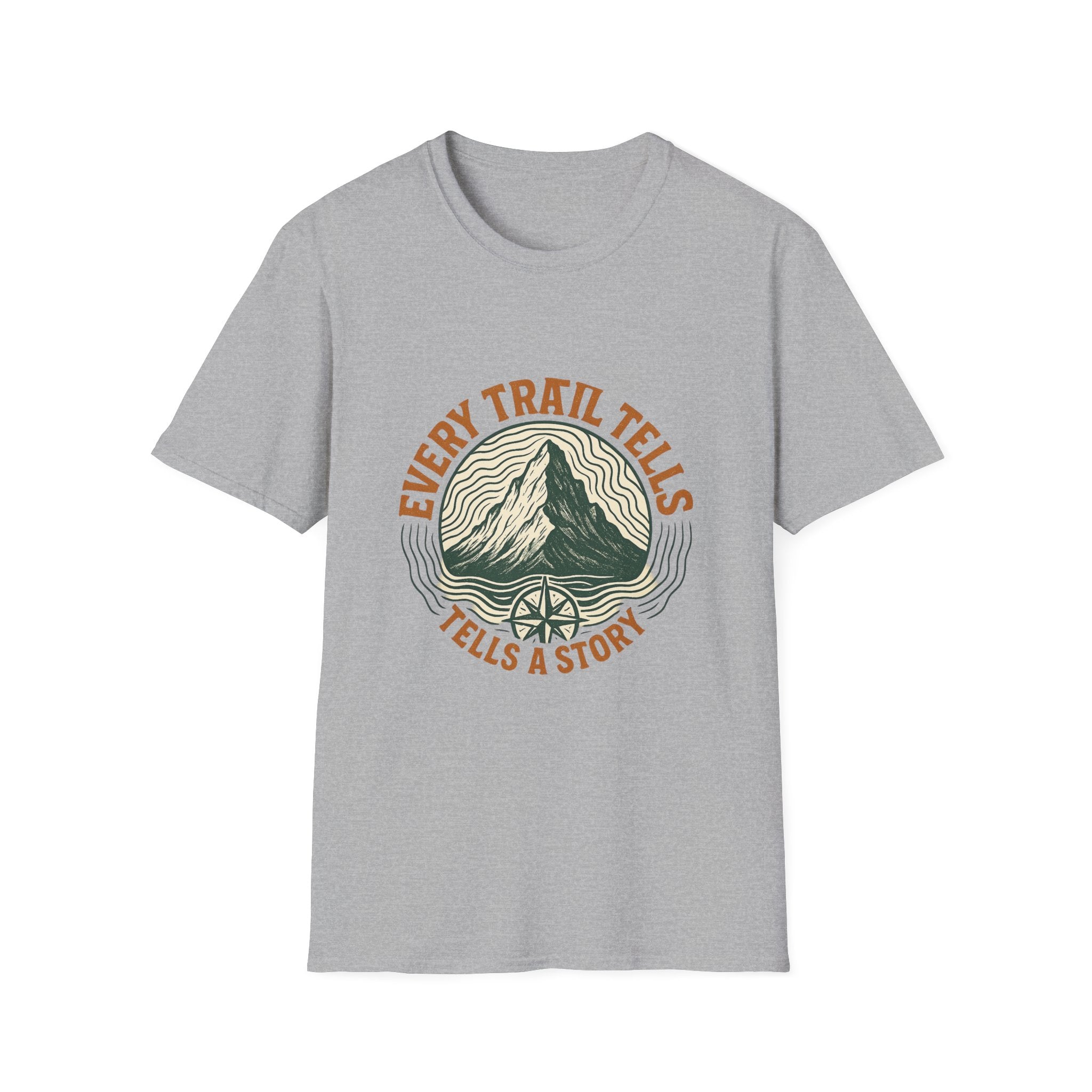 Every Trail Tells Mountain T-Shirt | Hiking Nature Adventure