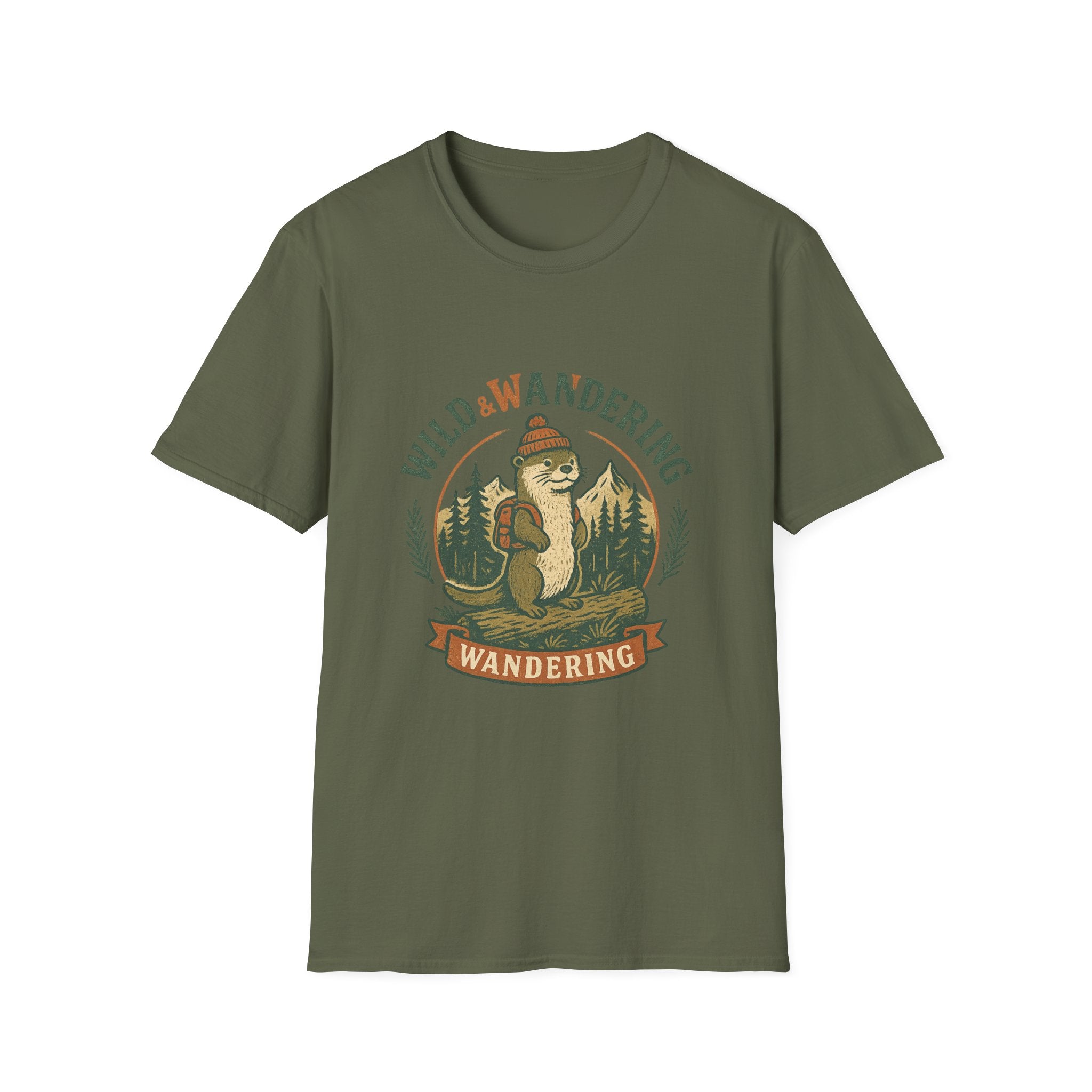Wild & Wandering Otter tee | T-Shirt, Adventure Nature Graphic