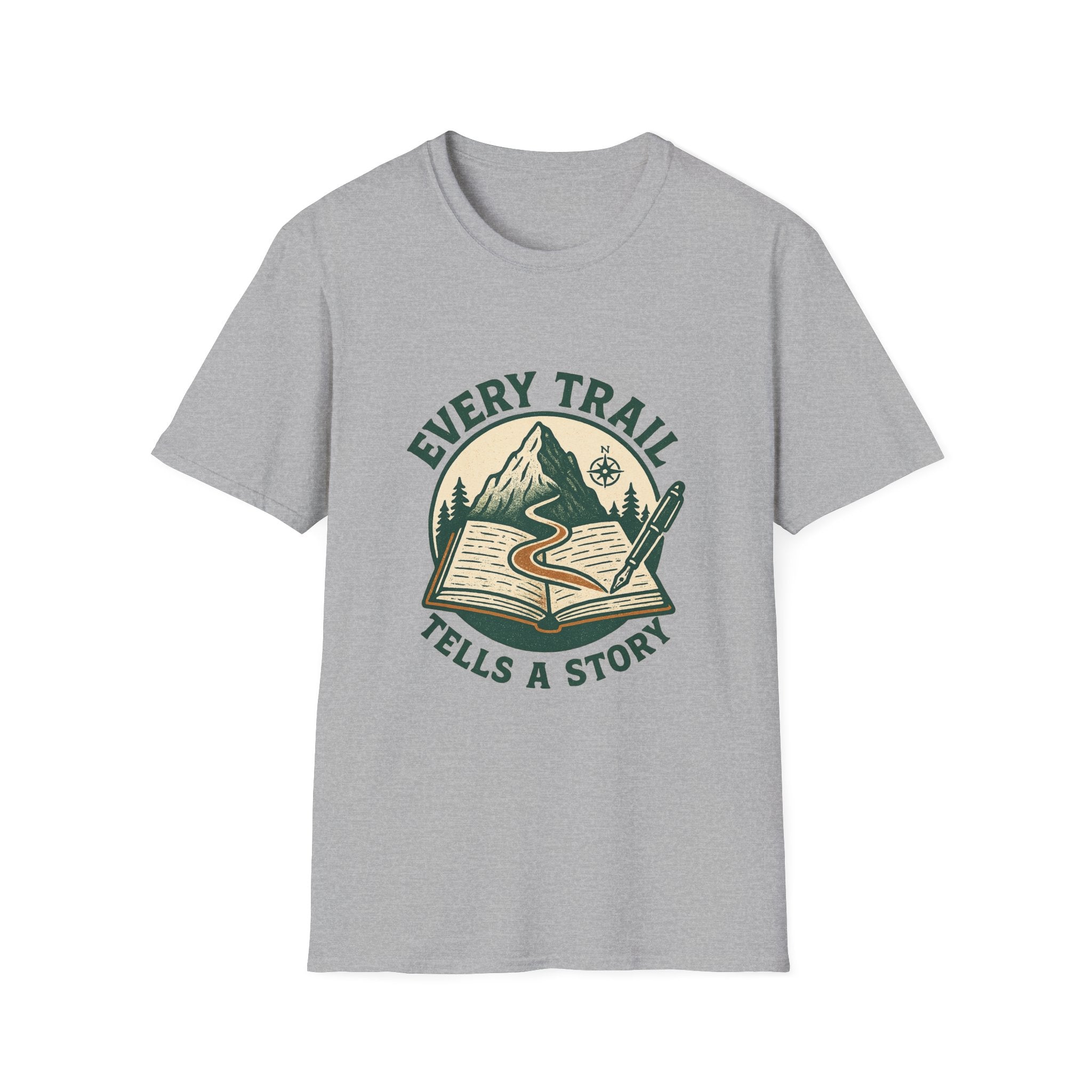 Every Trail Tells a Story T-Shirt | Hiking Mountain Adventure Tee