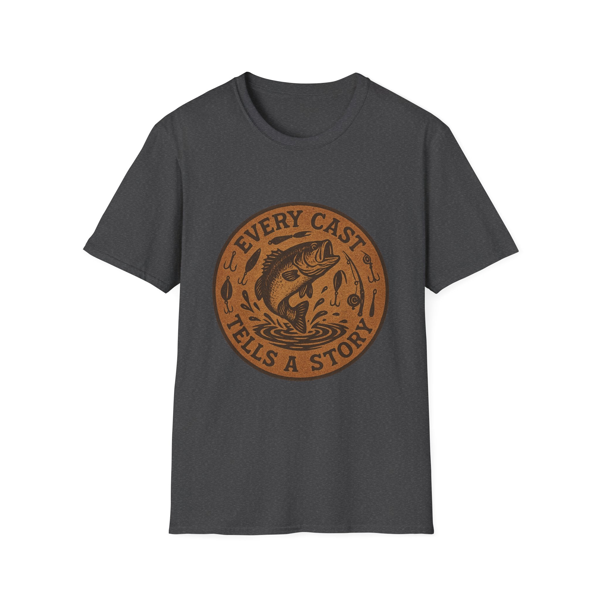 Every Cast Tells a Story Fishing T-Shirt | Bass Illustration, Outdoor Angler Tee