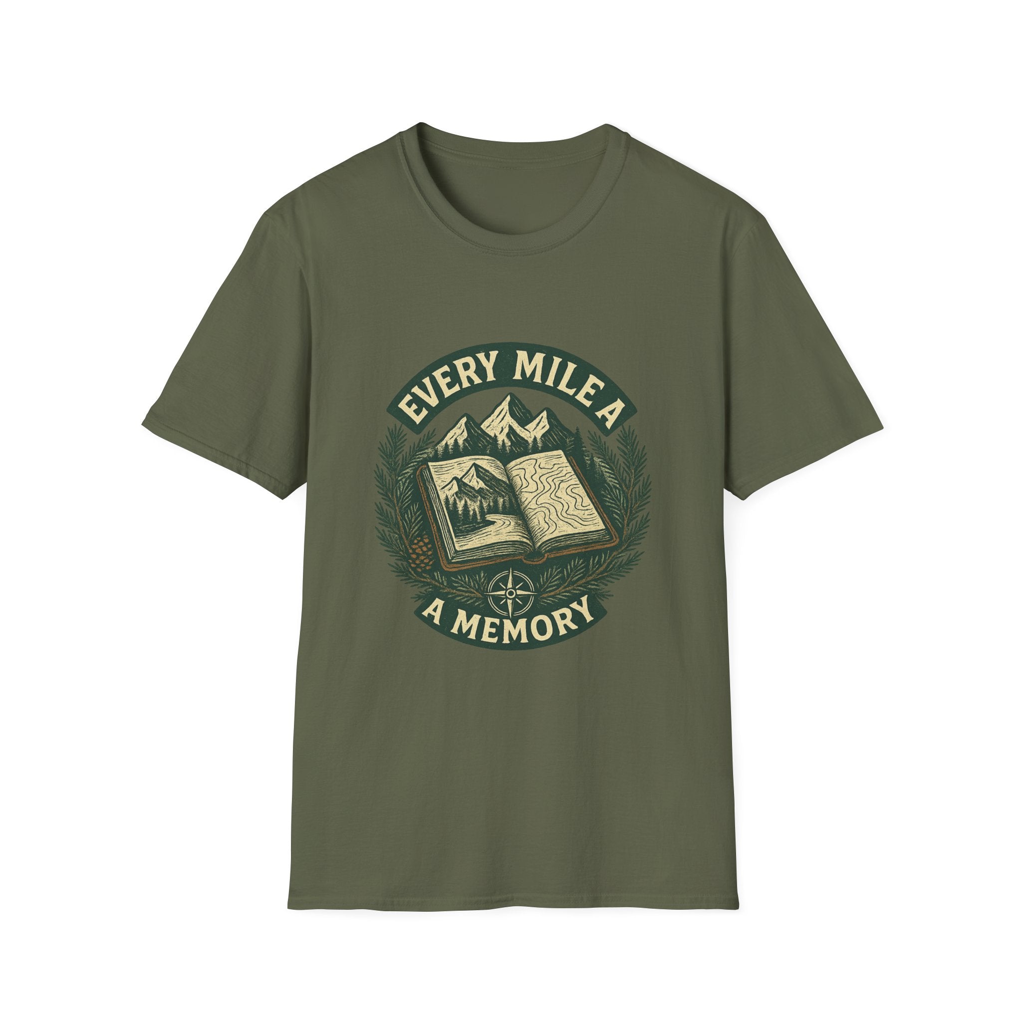 Every Mile a Memory T-Shirt | Hiking Mountain Trail Graphic