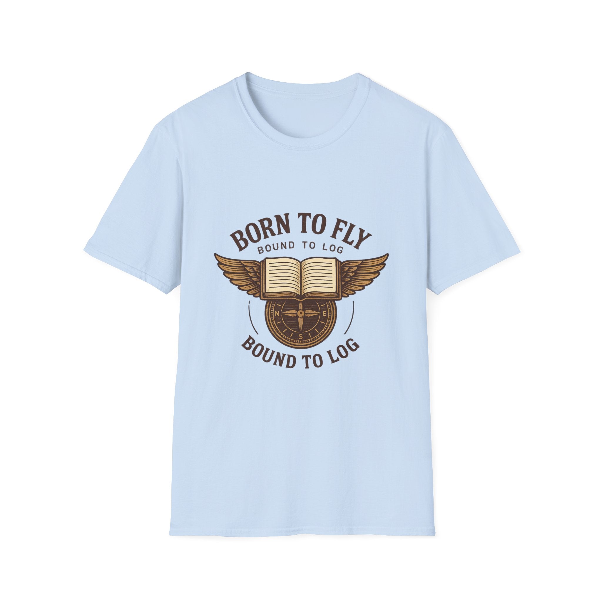 Born to Fly Book Wings T-Shirt | Literary Pilot Shirt
