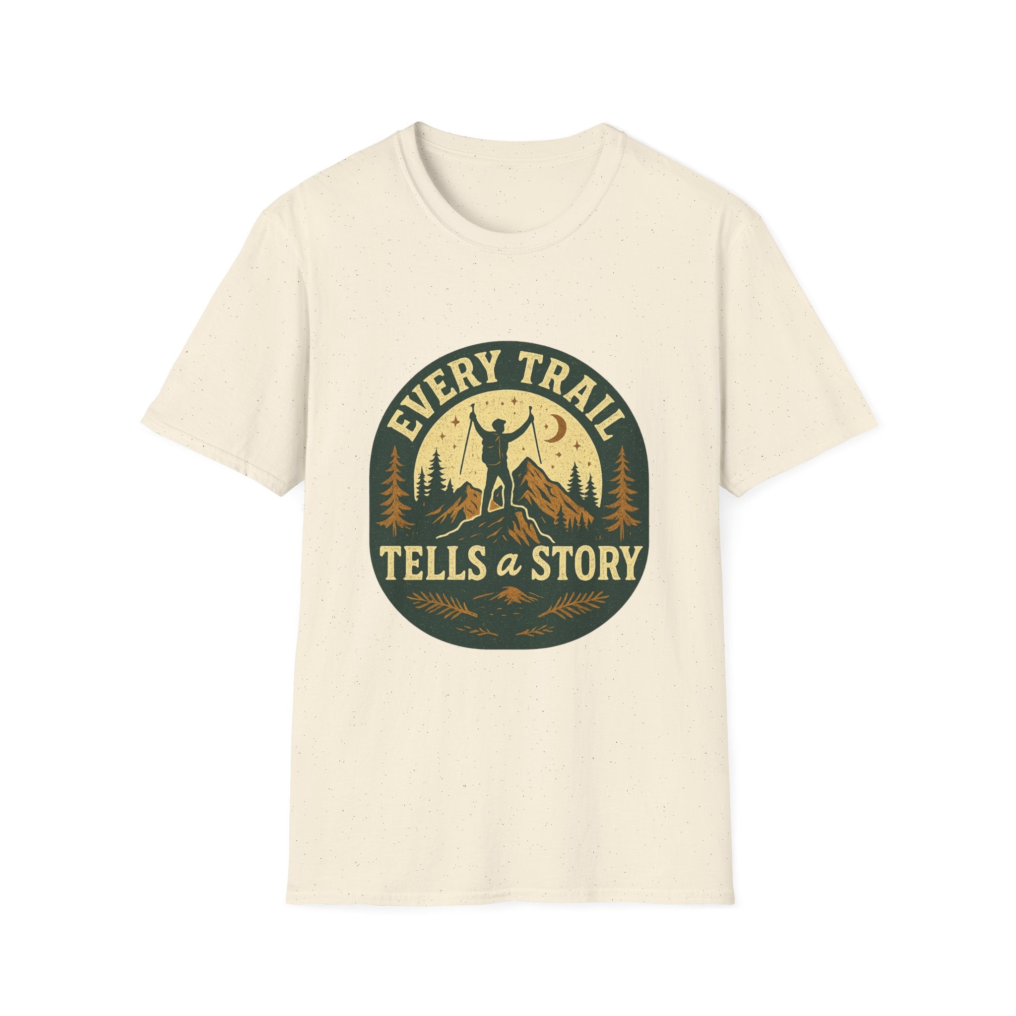 Every Trail Tells a Story T-Shirt | Hiking Retro Mountain Design