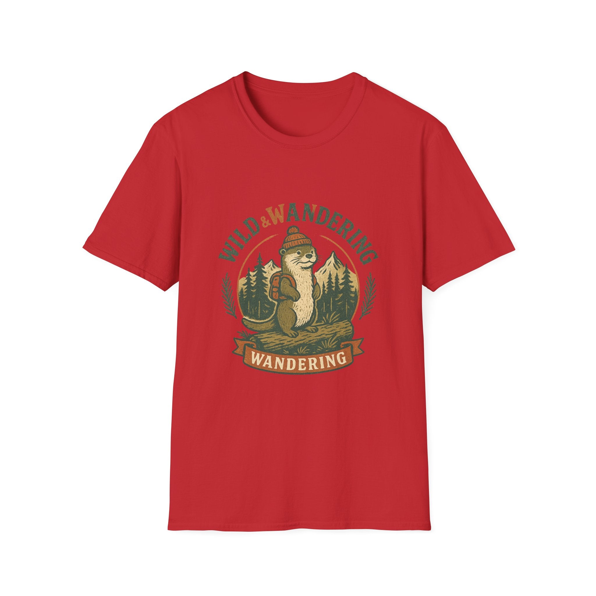 Wild & Wandering Otter tee | T-Shirt, Adventure Nature Graphic