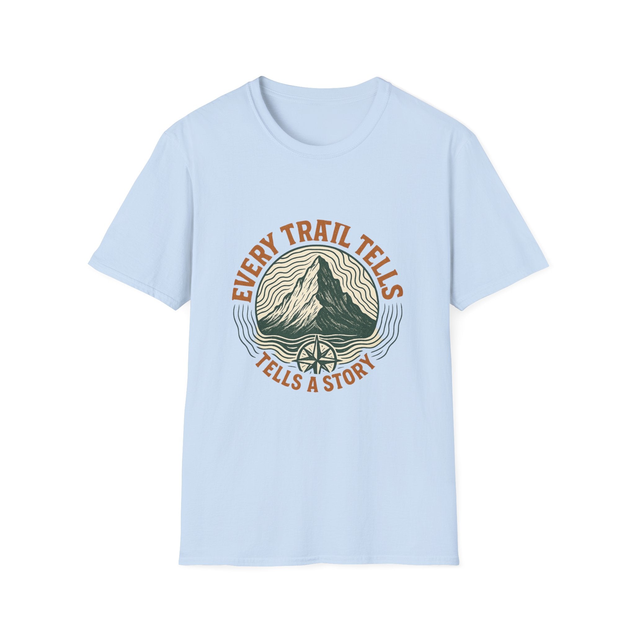 Every Trail Tells Mountain T-Shirt | Hiking Nature Adventure
