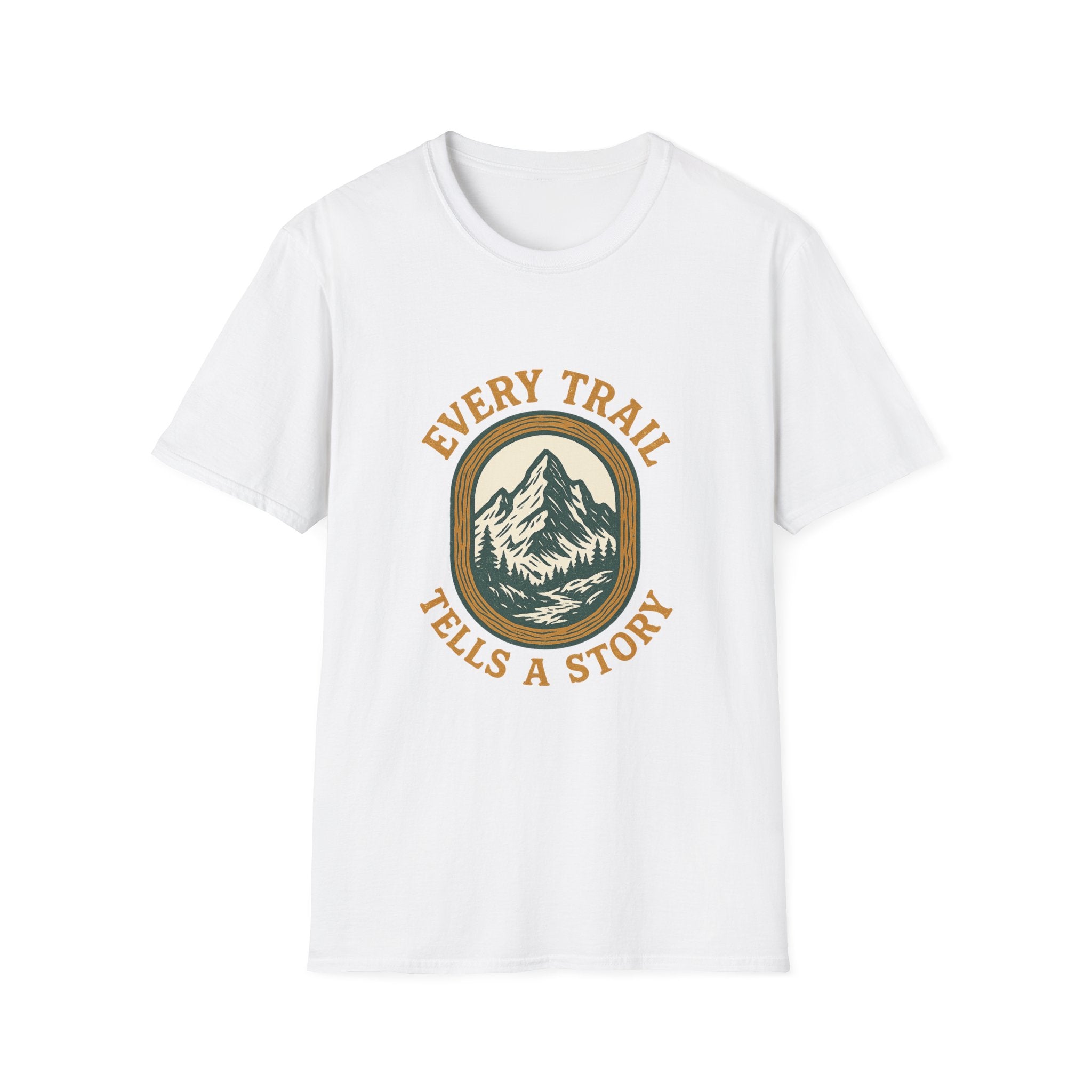 Every Trail Tells a Story T-Shirt | Mountain Hiking Graphic Tee