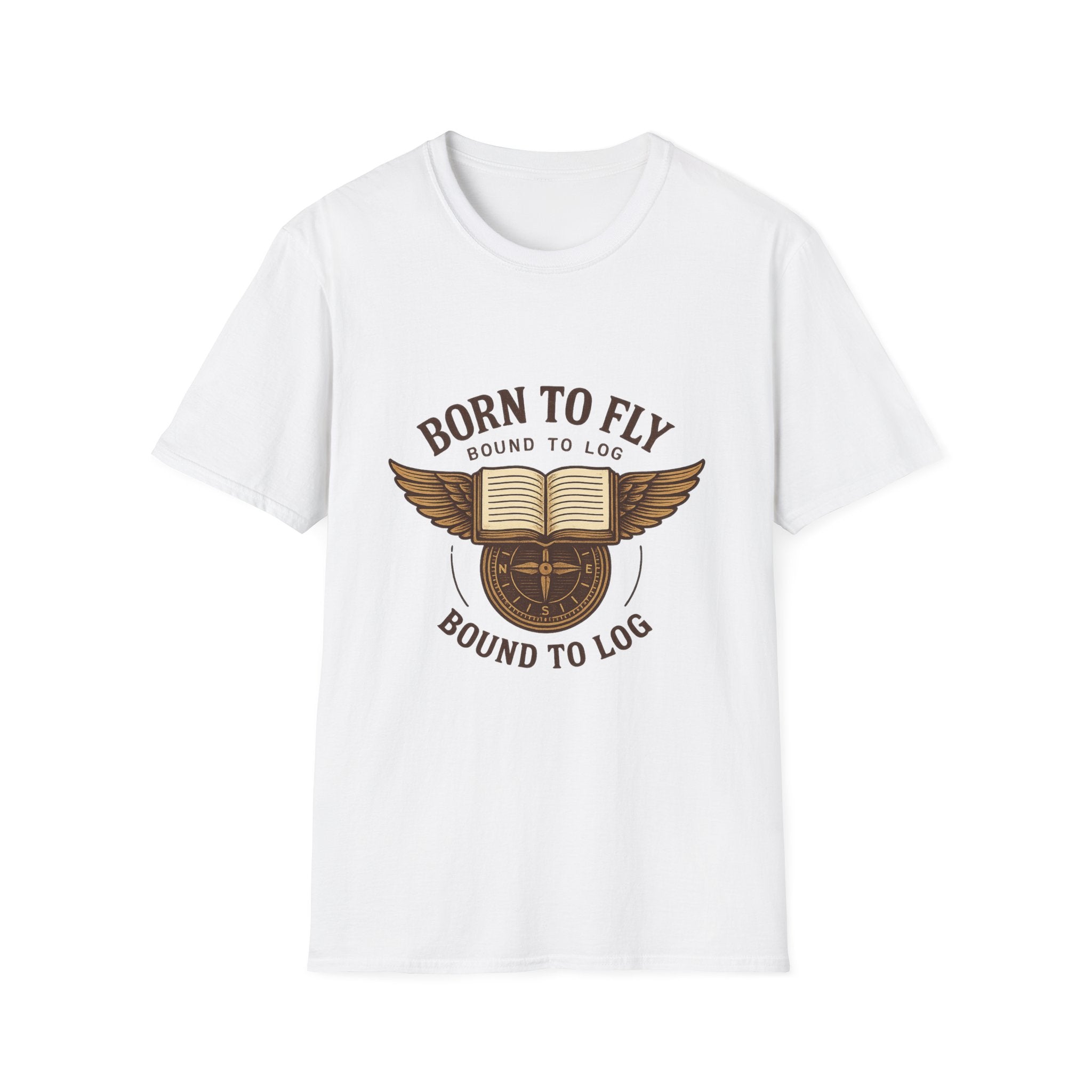 Born to Fly Book Wings T-Shirt | Literary Pilot Shirt