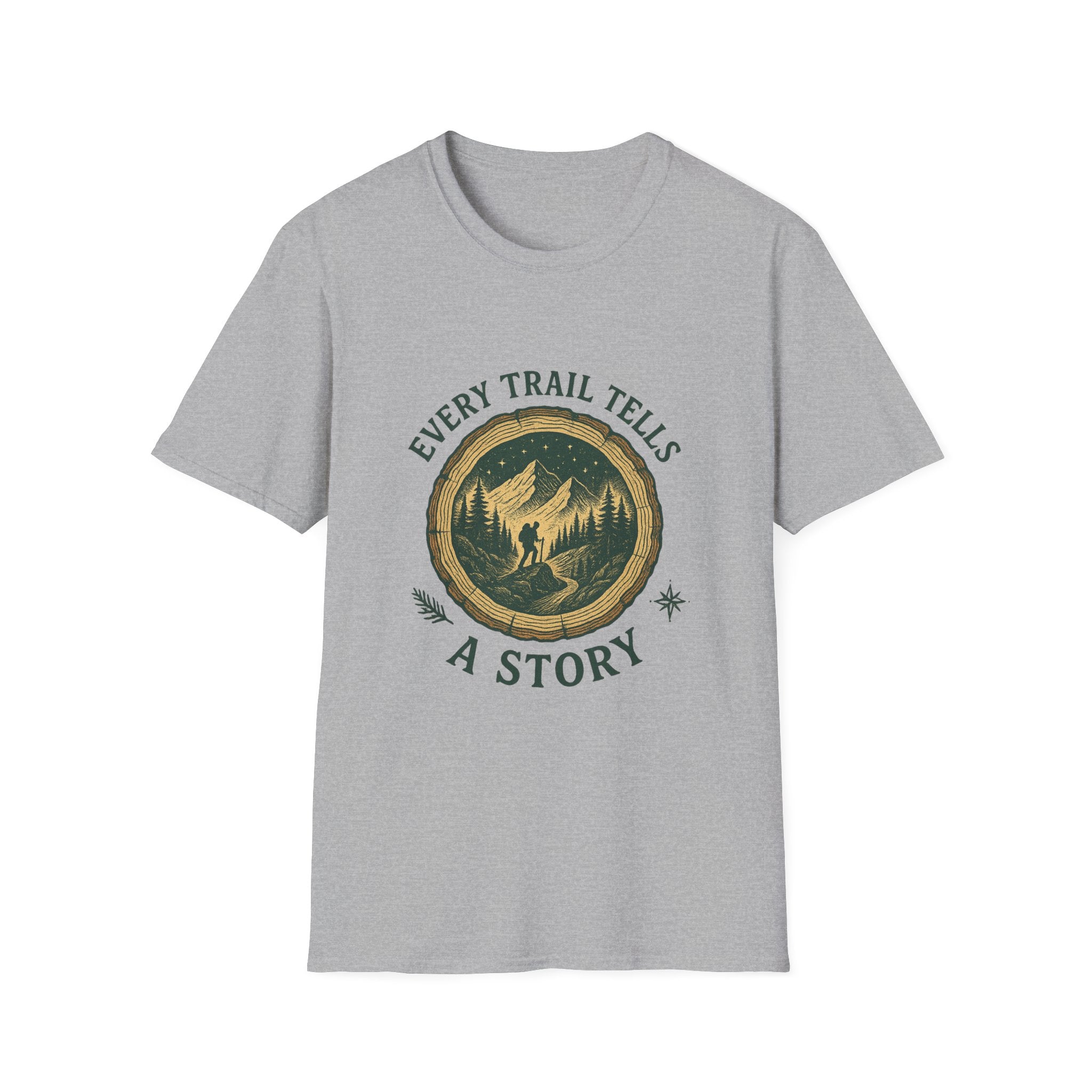 Every Trail Tells a Story T-Shirt | Hiking Mountain Graphic Tee