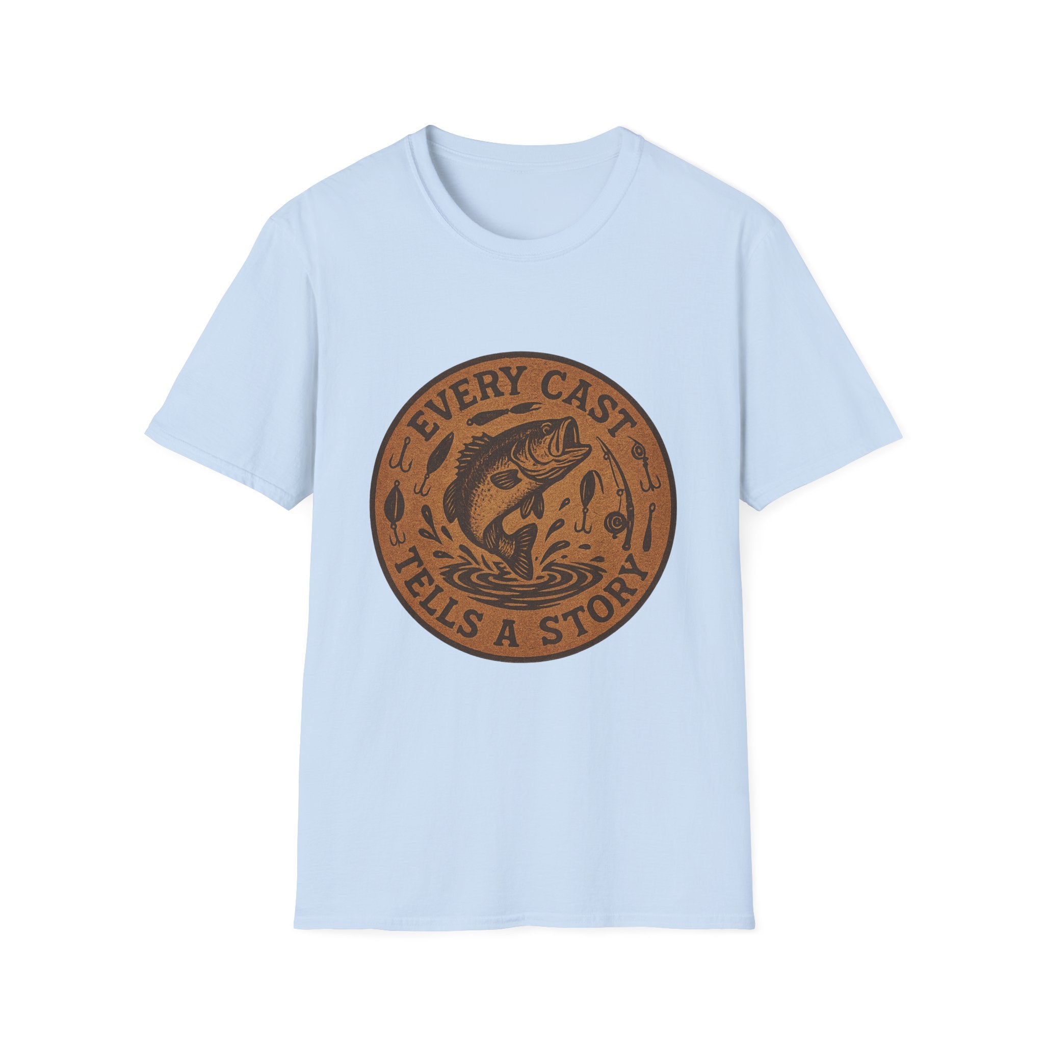 Every Cast Tells a Story Fishing T-Shirt | Bass Illustration, Outdoor Angler Tee