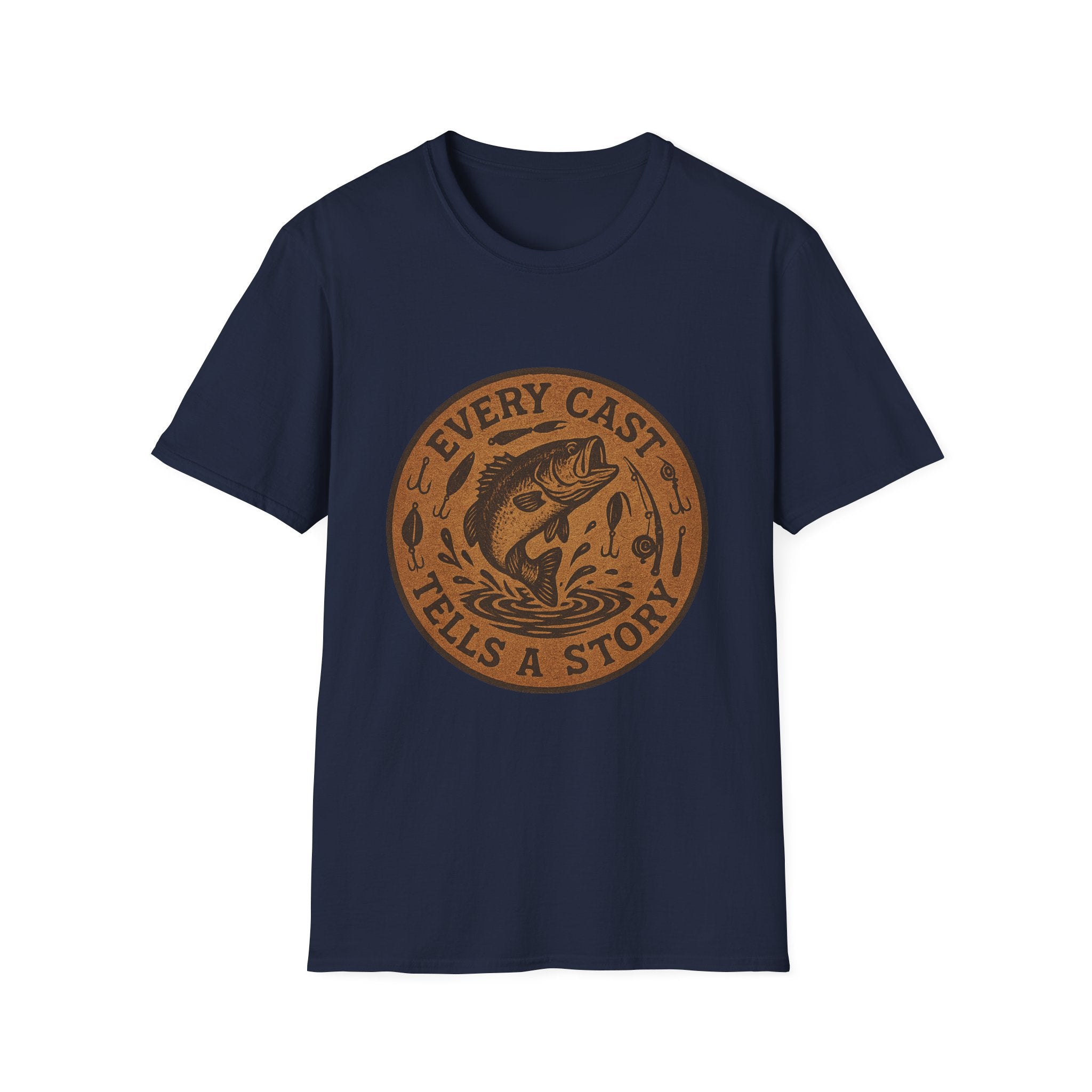 Every Cast Tells a Story Fishing T-Shirt | Bass Illustration, Outdoor Angler Tee