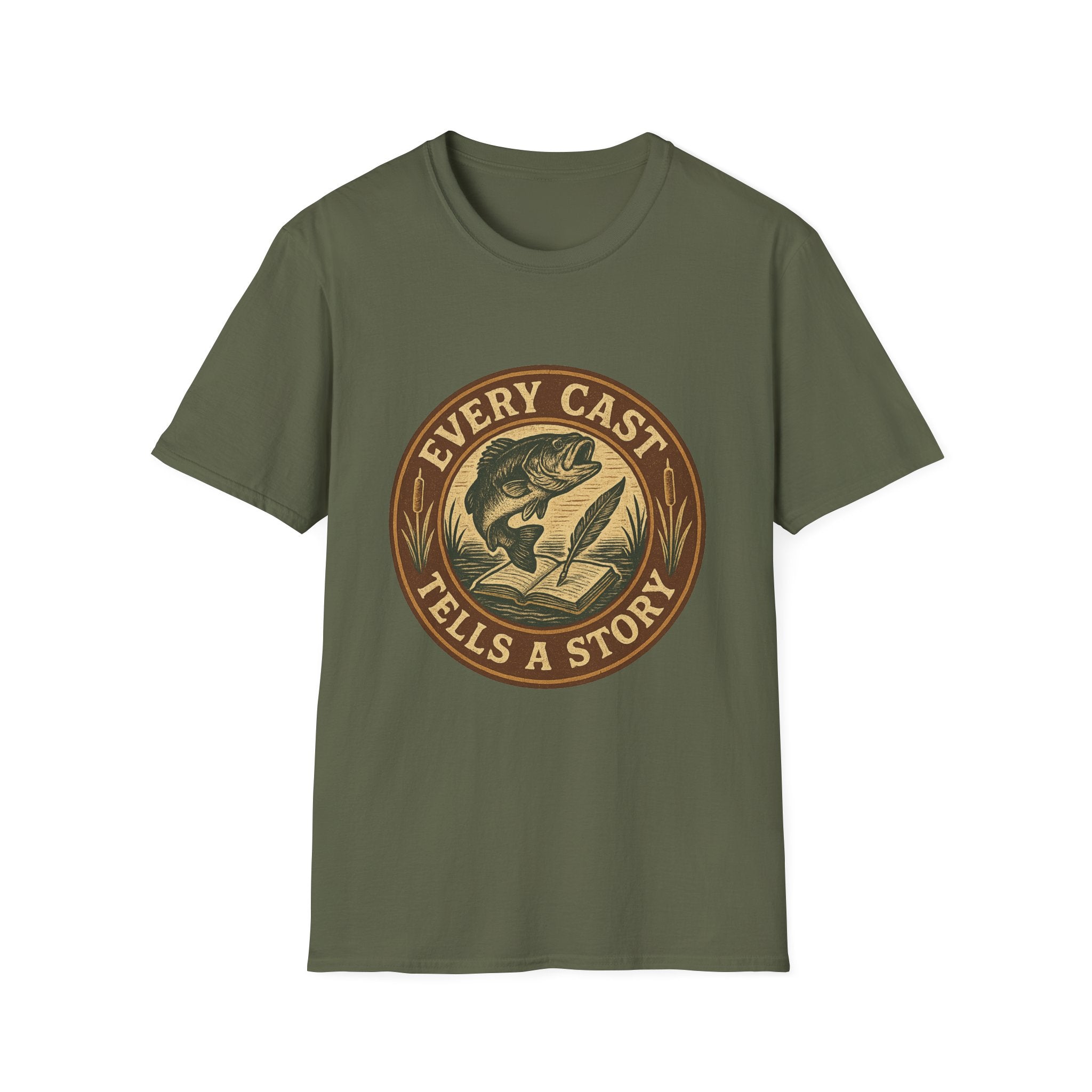 Every Cast Tells a Story Fishing Shirt | Bass Angler Tee