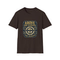 Above the Clouds compass graphic T-Shirt | Aviation travel shirt
