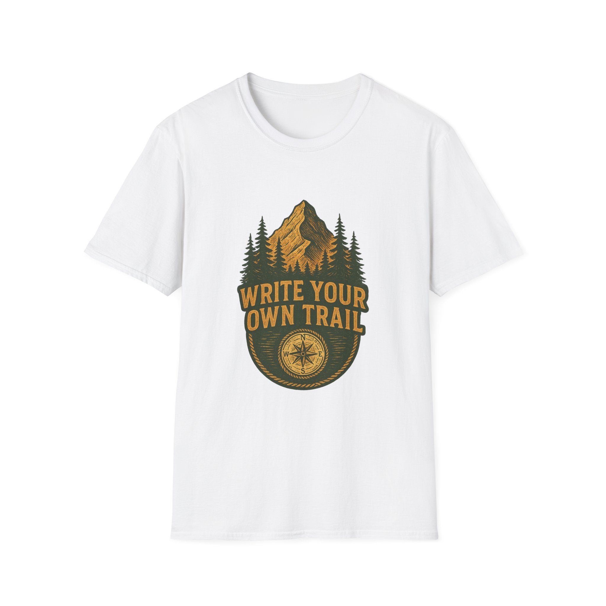 Write Your Own Trail T-Shirt | Mountain Pine Forest Adventure Design