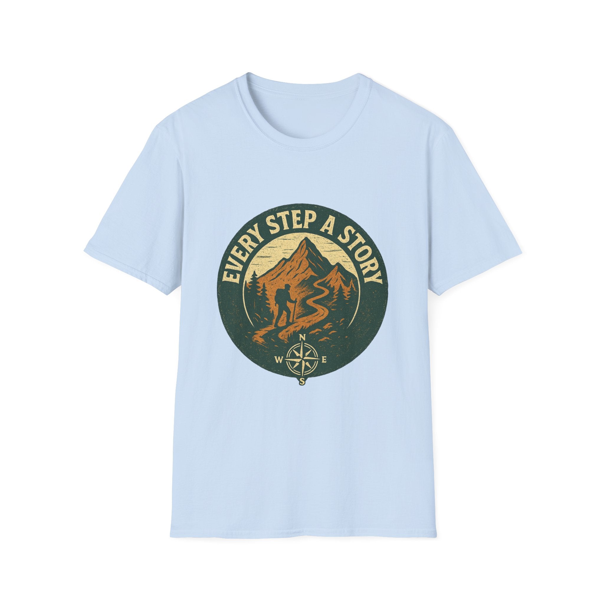 Every Step A Story T-Shirt | Mountain Hiking Trail Graphic