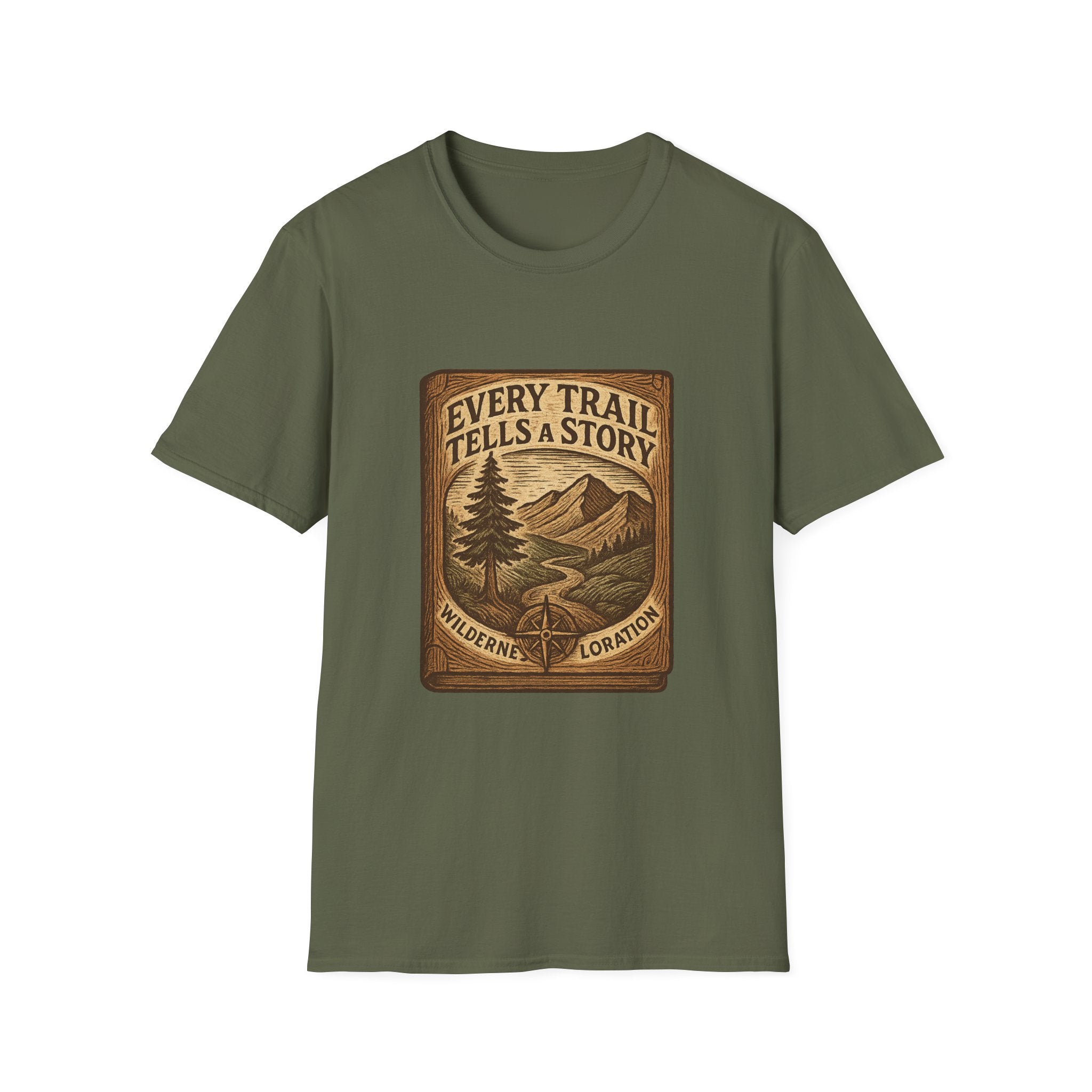 Every Trail Tells a Story T-Shirt | Mountain Hiking Nature Graphic