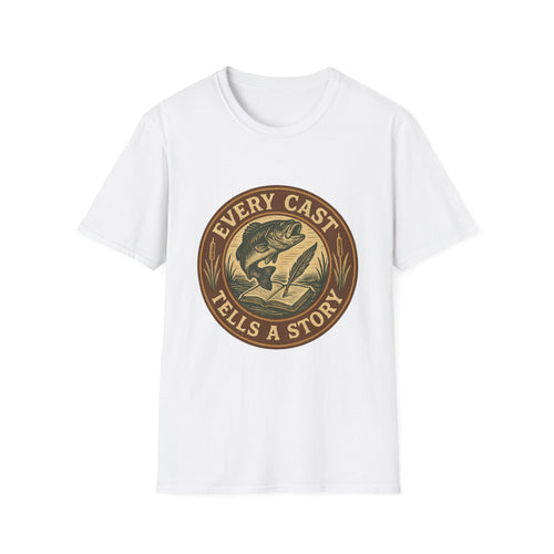 Every Cast Tells a Story Fishing Shirt | Bass Angler Tee