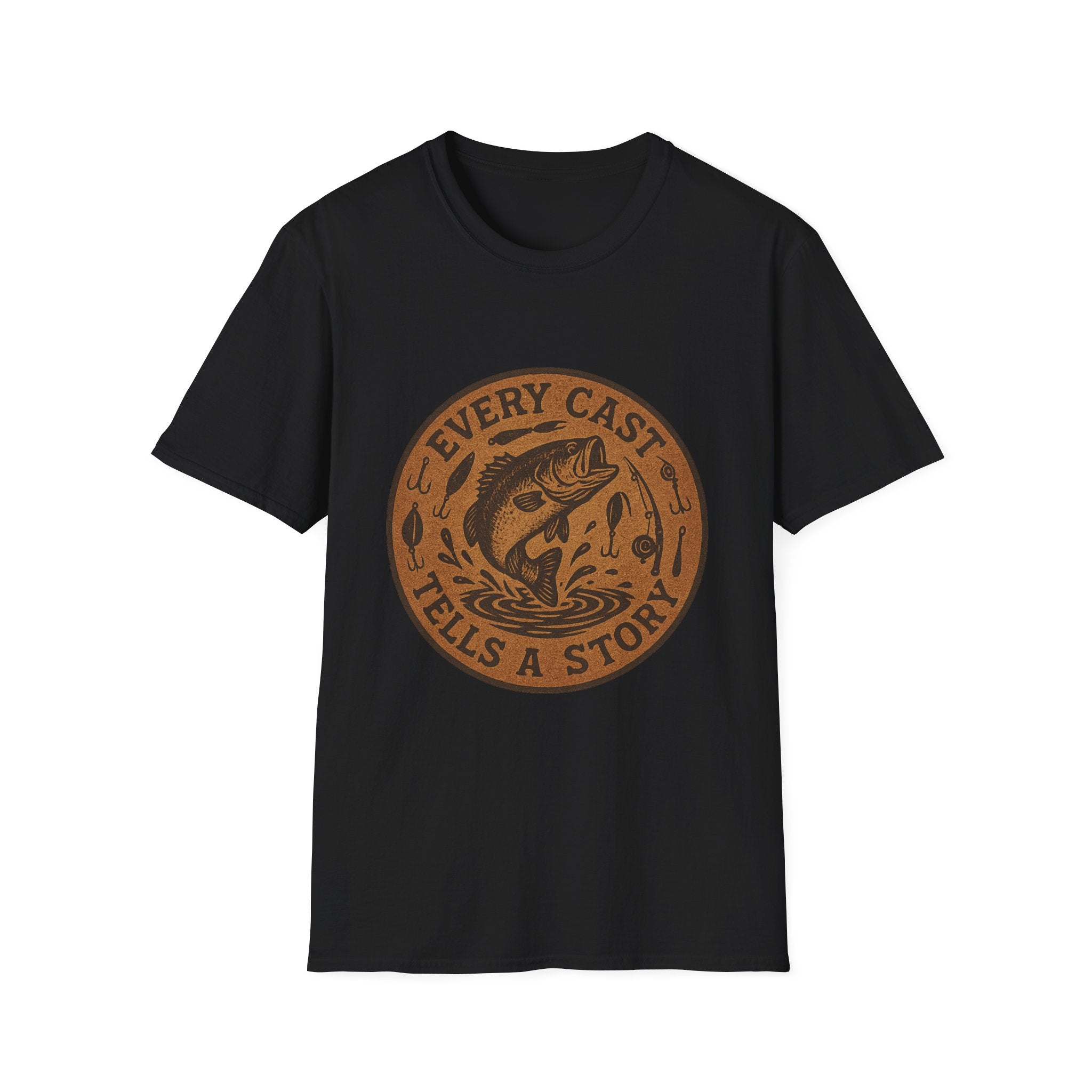Every Cast Tells a Story Fishing T-Shirt | Bass Illustration, Outdoor Angler Tee