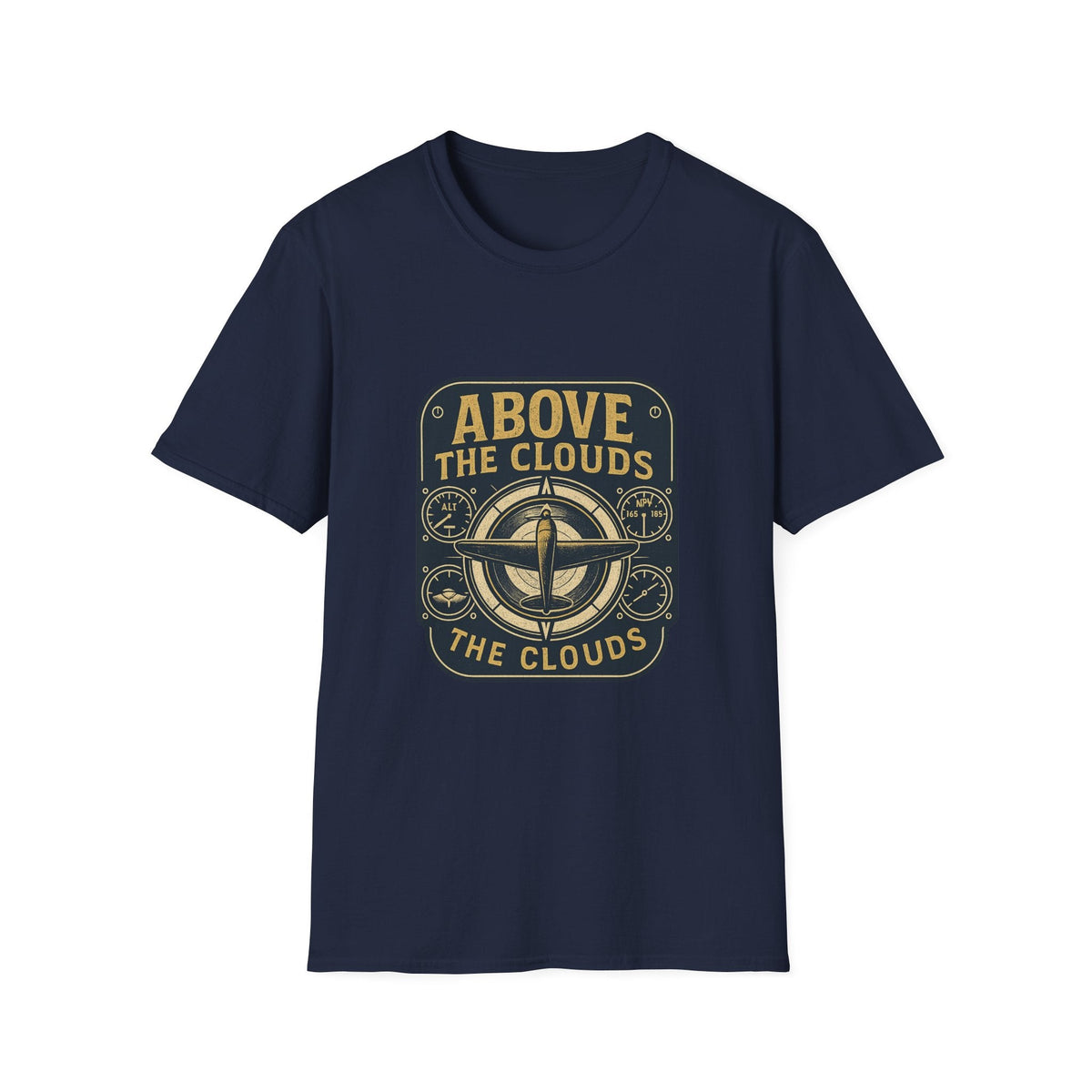 Above the Clouds compass graphic T-Shirt | Aviation travel shirt | SummitPine