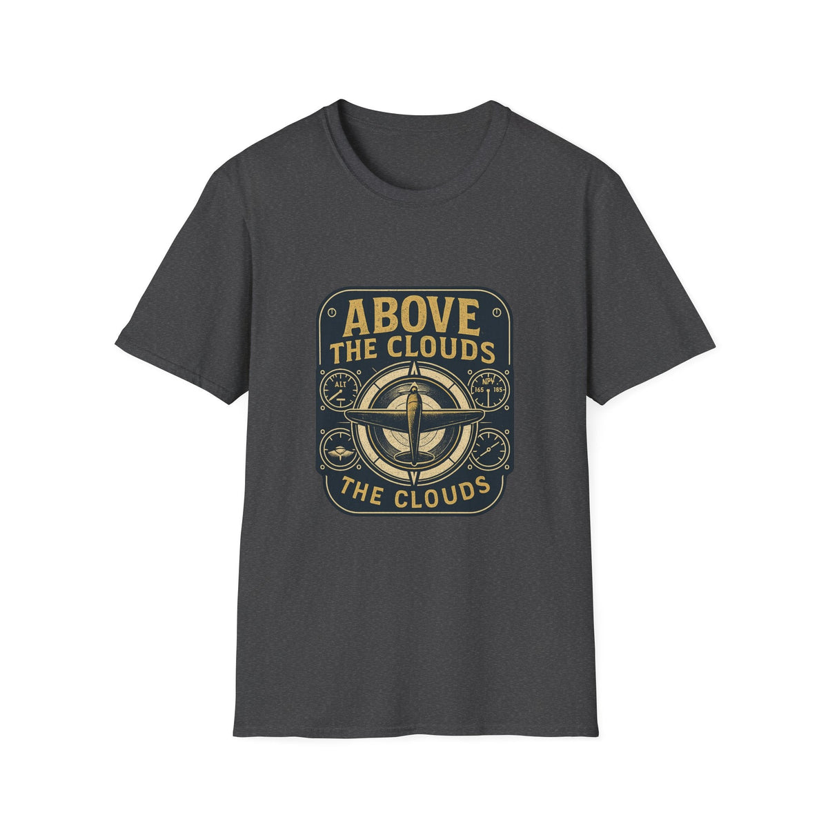 Above the Clouds compass graphic T-Shirt | Aviation travel shirt | SummitPine