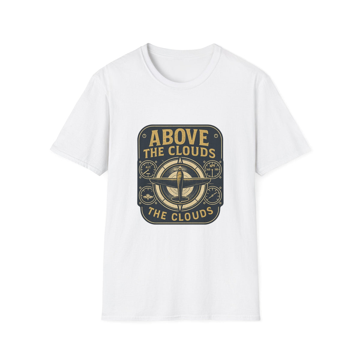 Above the Clouds compass graphic T-Shirt | Aviation travel shirt | SummitPine