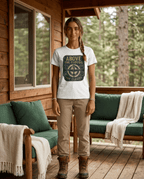 Above the Clouds compass graphic T-Shirt | Aviation travel shirt | SummitPine