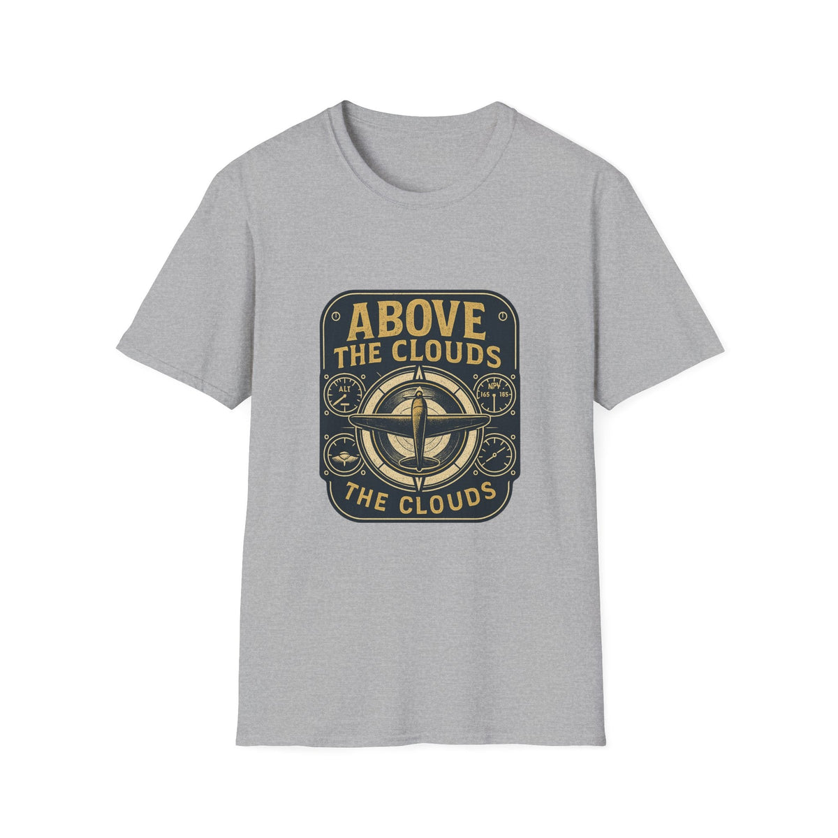 Above the Clouds compass graphic T-Shirt | Aviation travel shirt | SummitPine