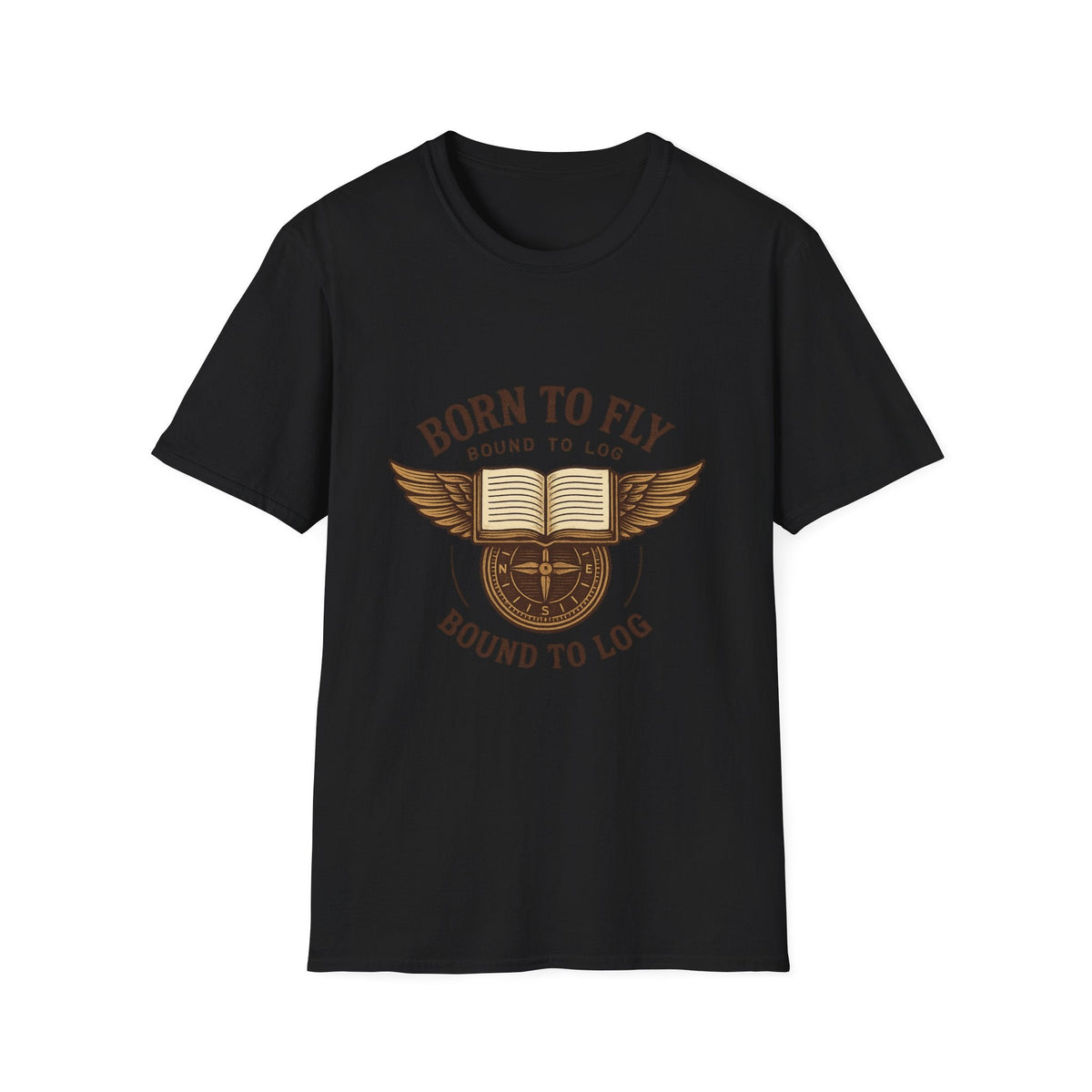 Born to Fly Book Wings T-Shirt | Literary Pilot Shirt | SummitPine
