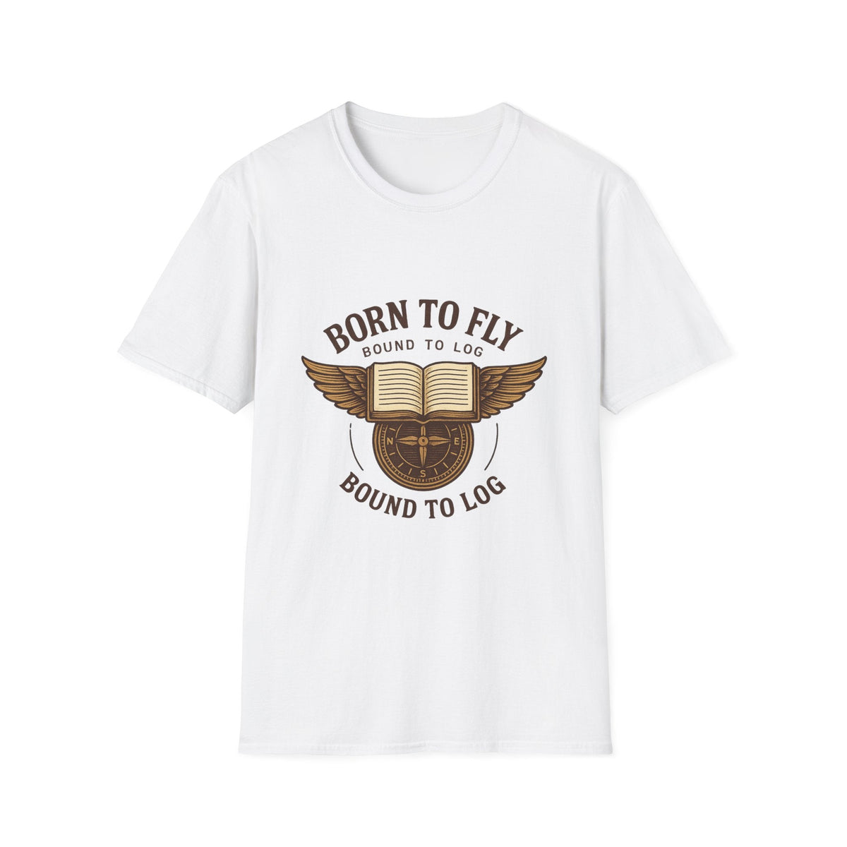 Born to Fly Book Wings T-Shirt | Literary Pilot Shirt | SummitPine