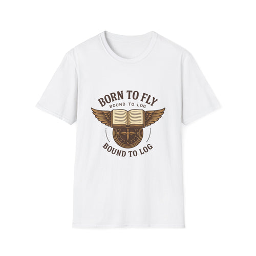 Born to Fly Book Wings T-Shirt | Literary Pilot Shirt | SummitPine