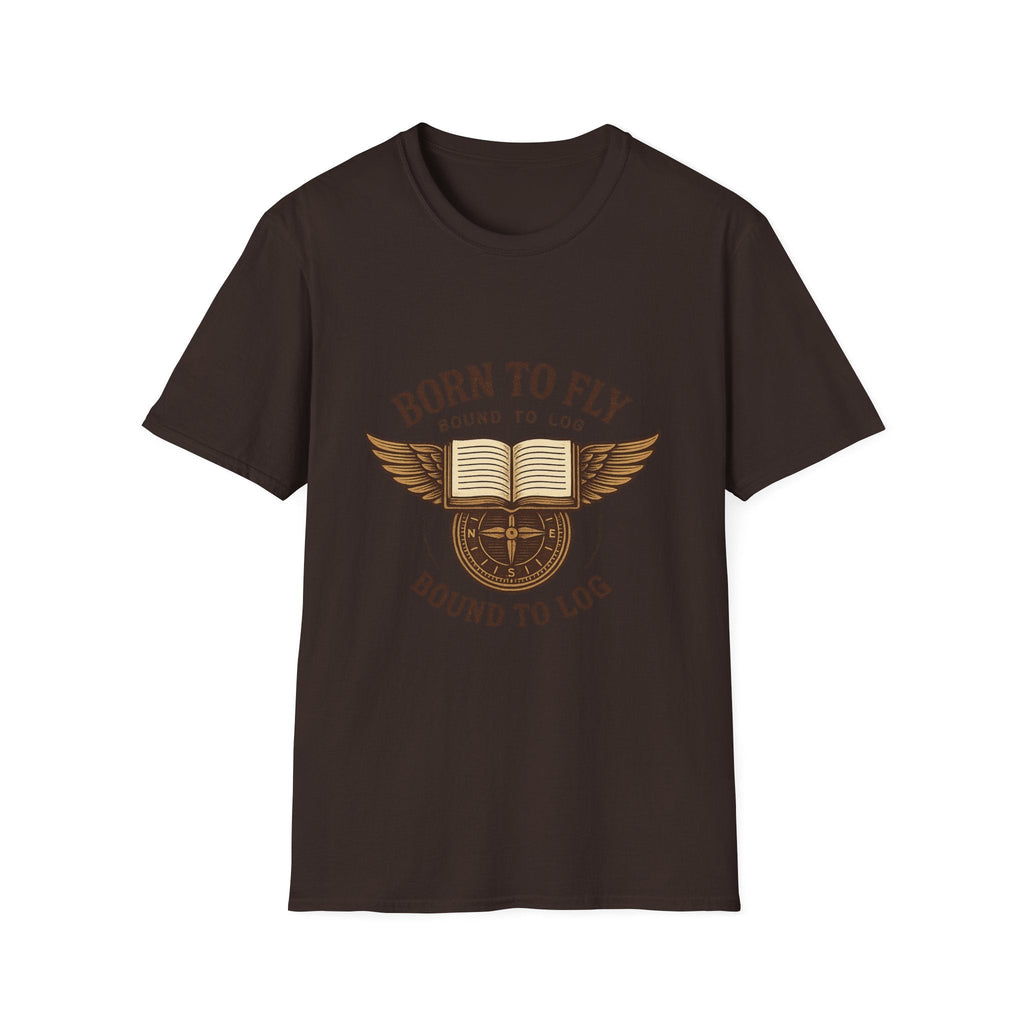 Born to Fly Book Wings T-Shirt | Literary Pilot Shirt | SummitPine
