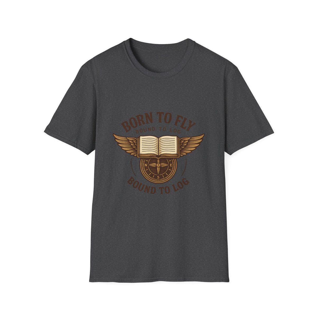 Born to Fly Book Wings T-Shirt | Literary Pilot Shirt | SummitPine