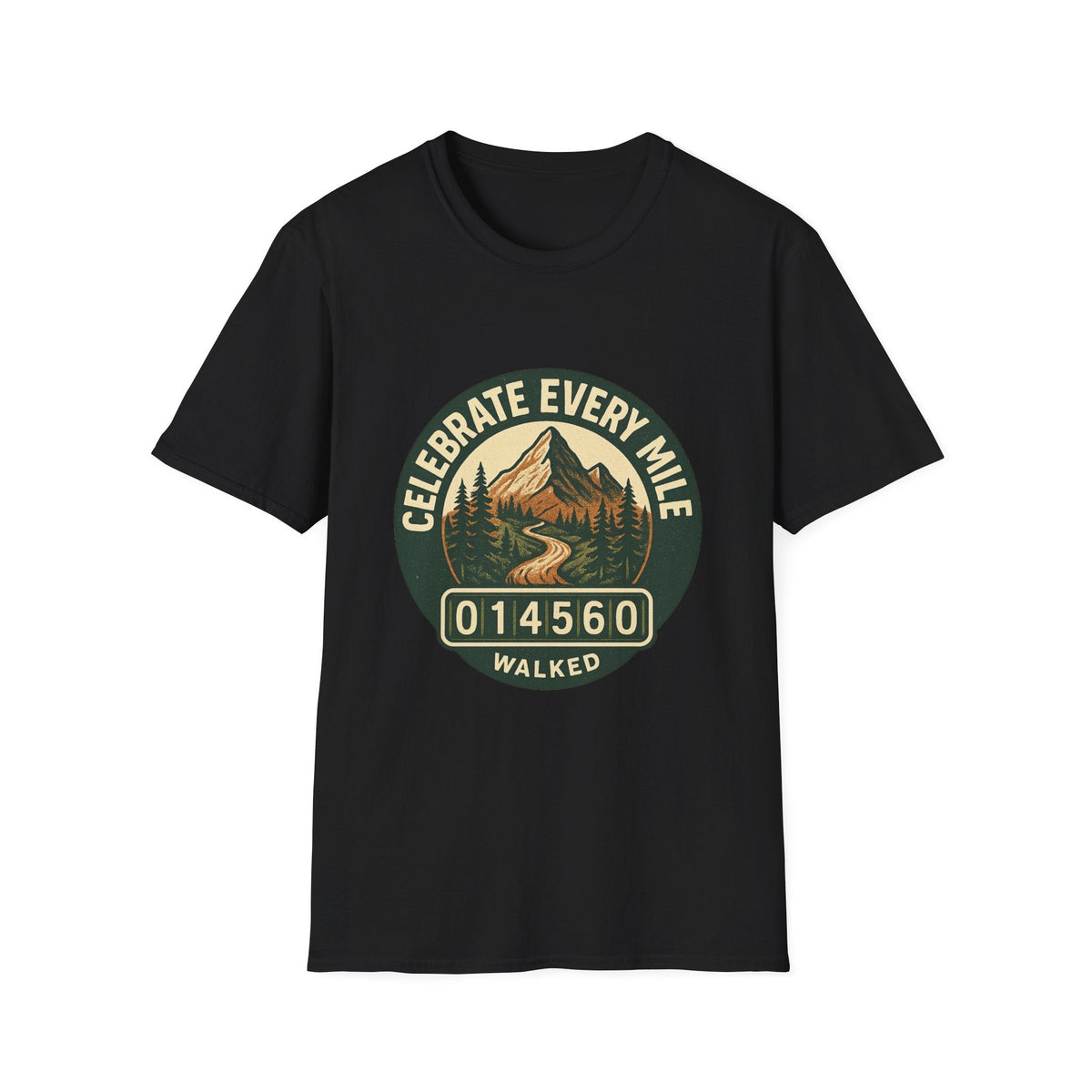 Celebrate Every Mile T-Shirt | Hiking Mountain Badge Tee | SummitPine