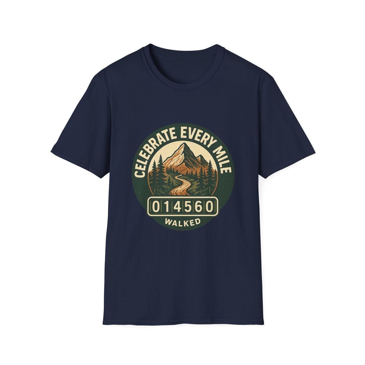Celebrate Every Mile T-Shirt | Hiking Mountain Badge Tee | SummitPine