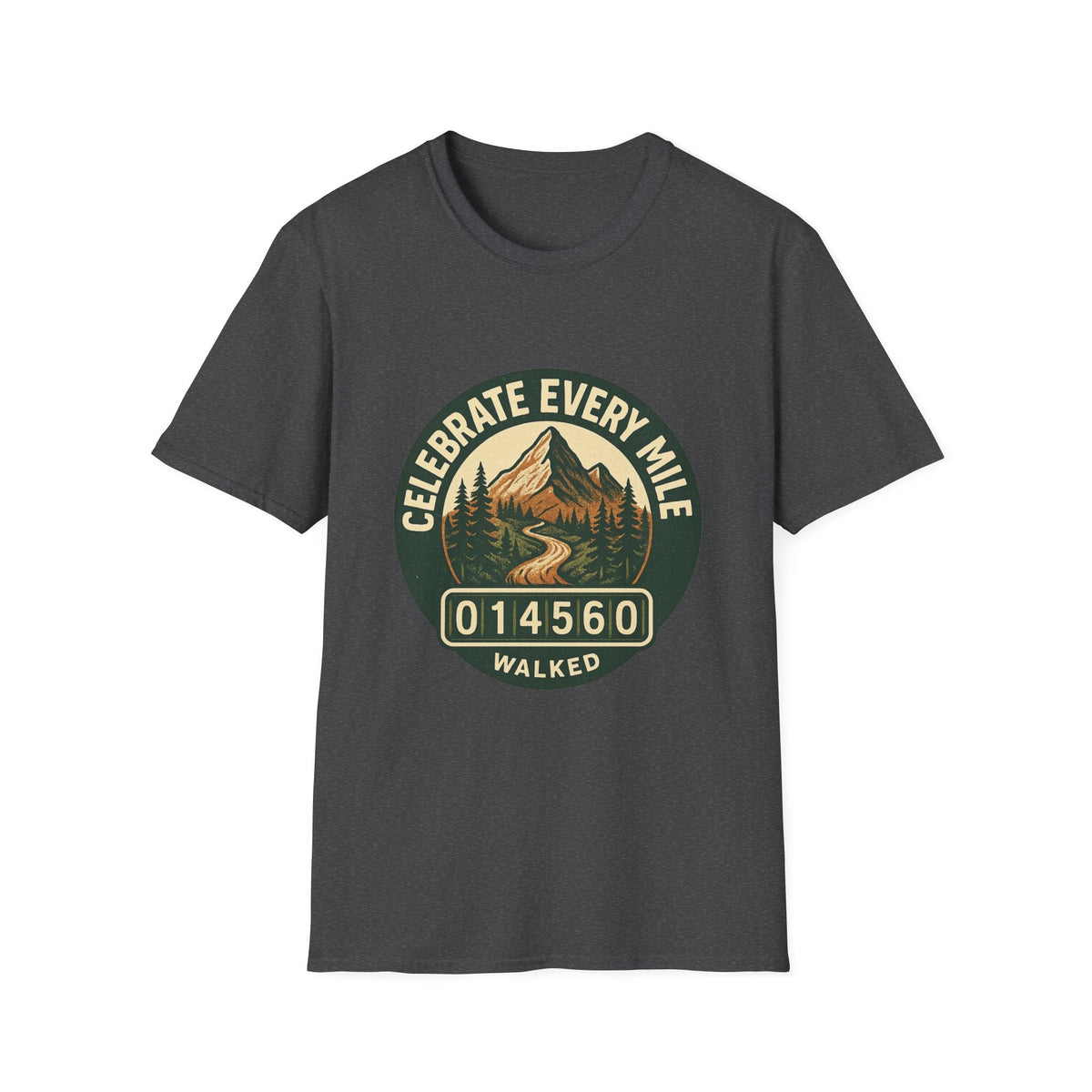 Celebrate Every Mile T-Shirt | Hiking Mountain Badge Tee | SummitPine