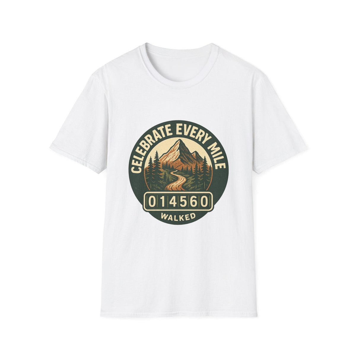 Celebrate Every Mile T-Shirt | Hiking Mountain Badge Tee | SummitPine