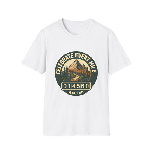 Celebrate Every Mile T-Shirt | Hiking Mountain Badge Tee | SummitPine